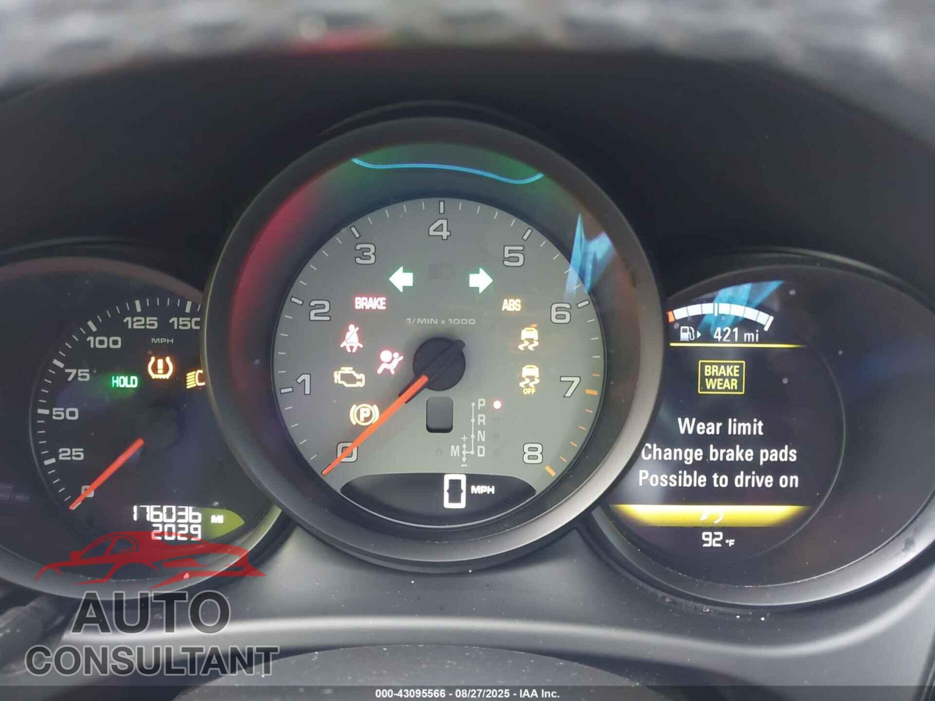 PORSCHE MACAN 2016 - WP1AB2A51GLB46127