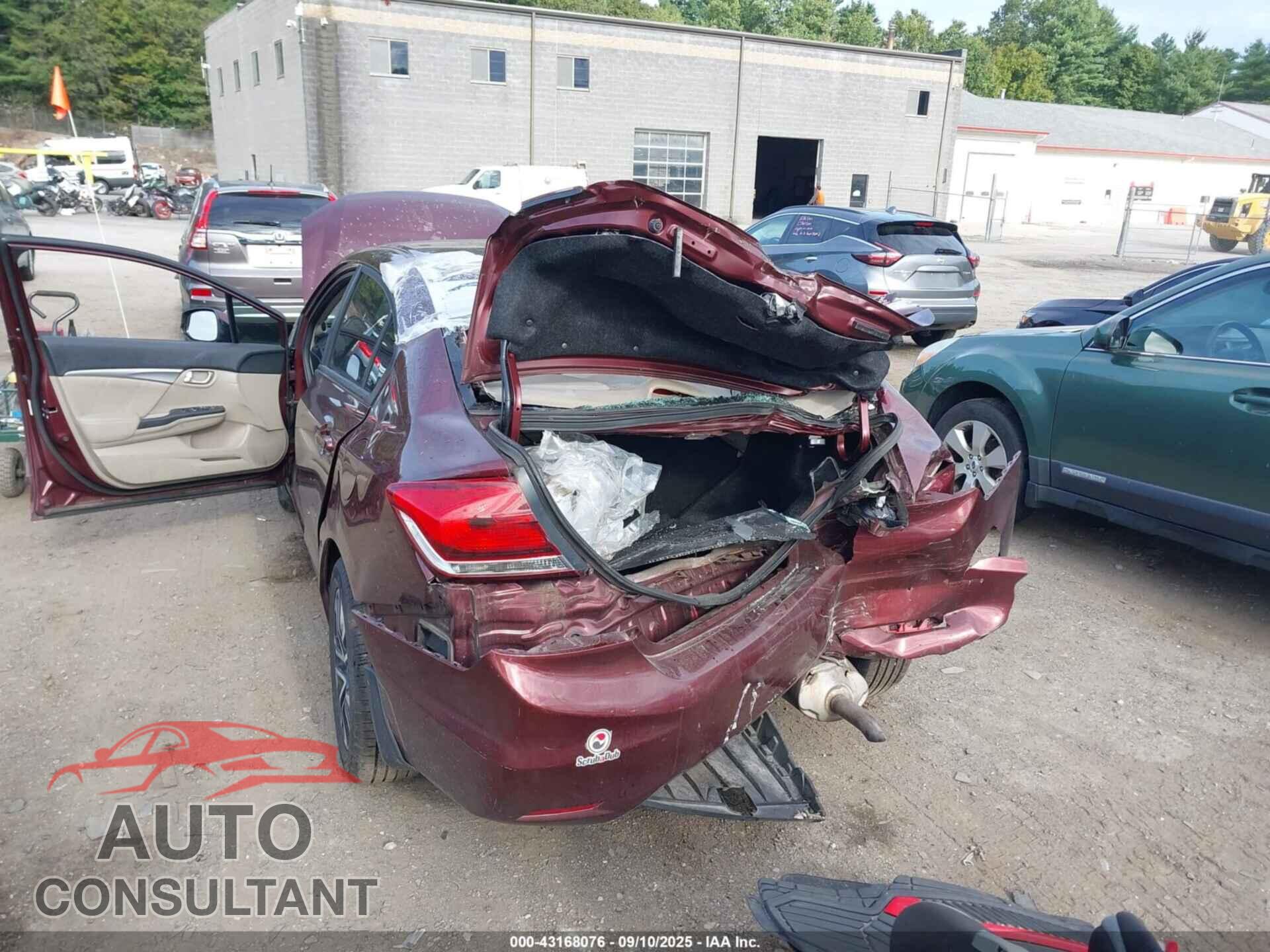 HONDA CIVIC 2013 - 19XFB2F9XDE267732