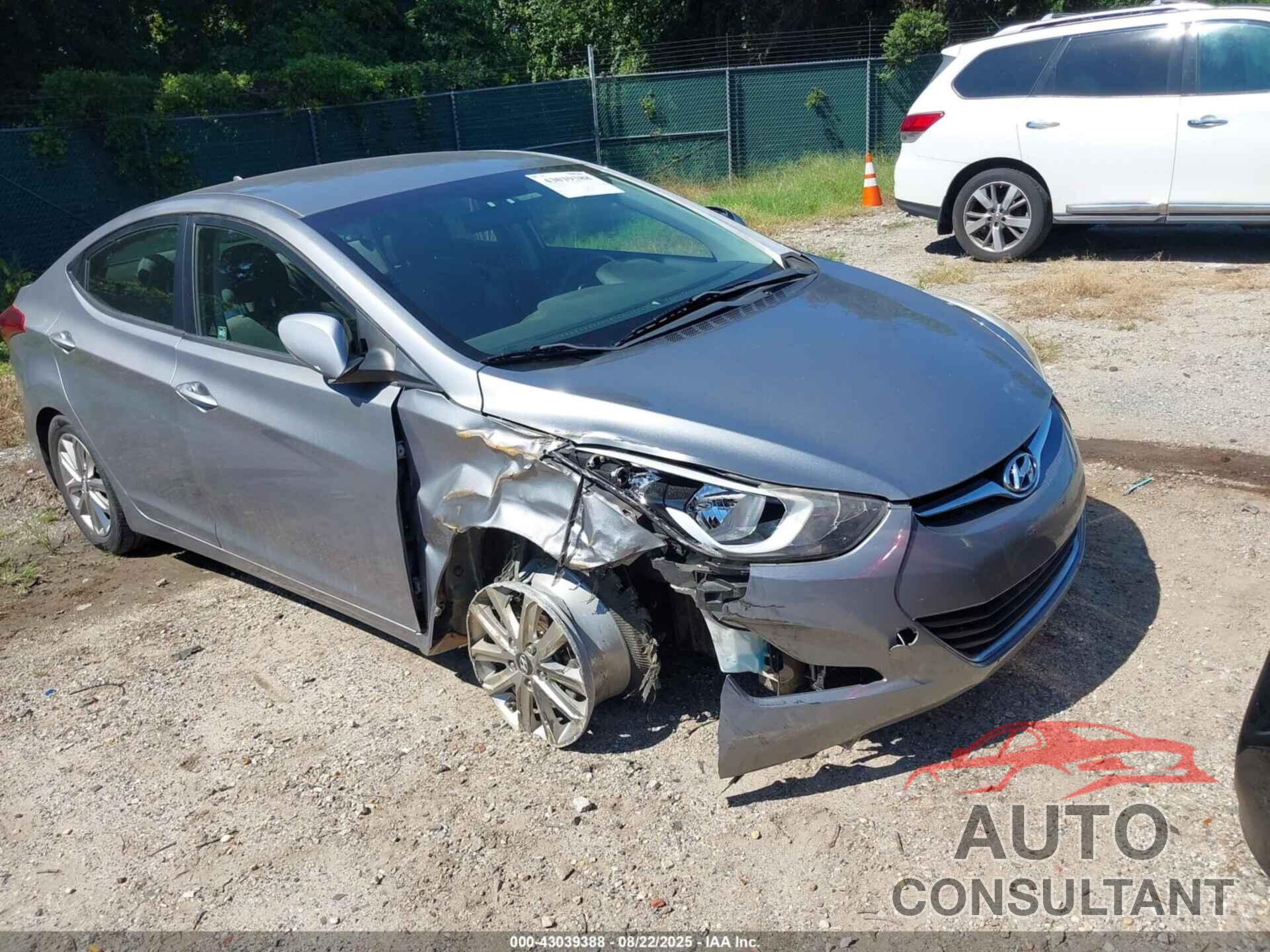 HYUNDAI ELANTRA 2014 - KMHDH4AE3EU123833