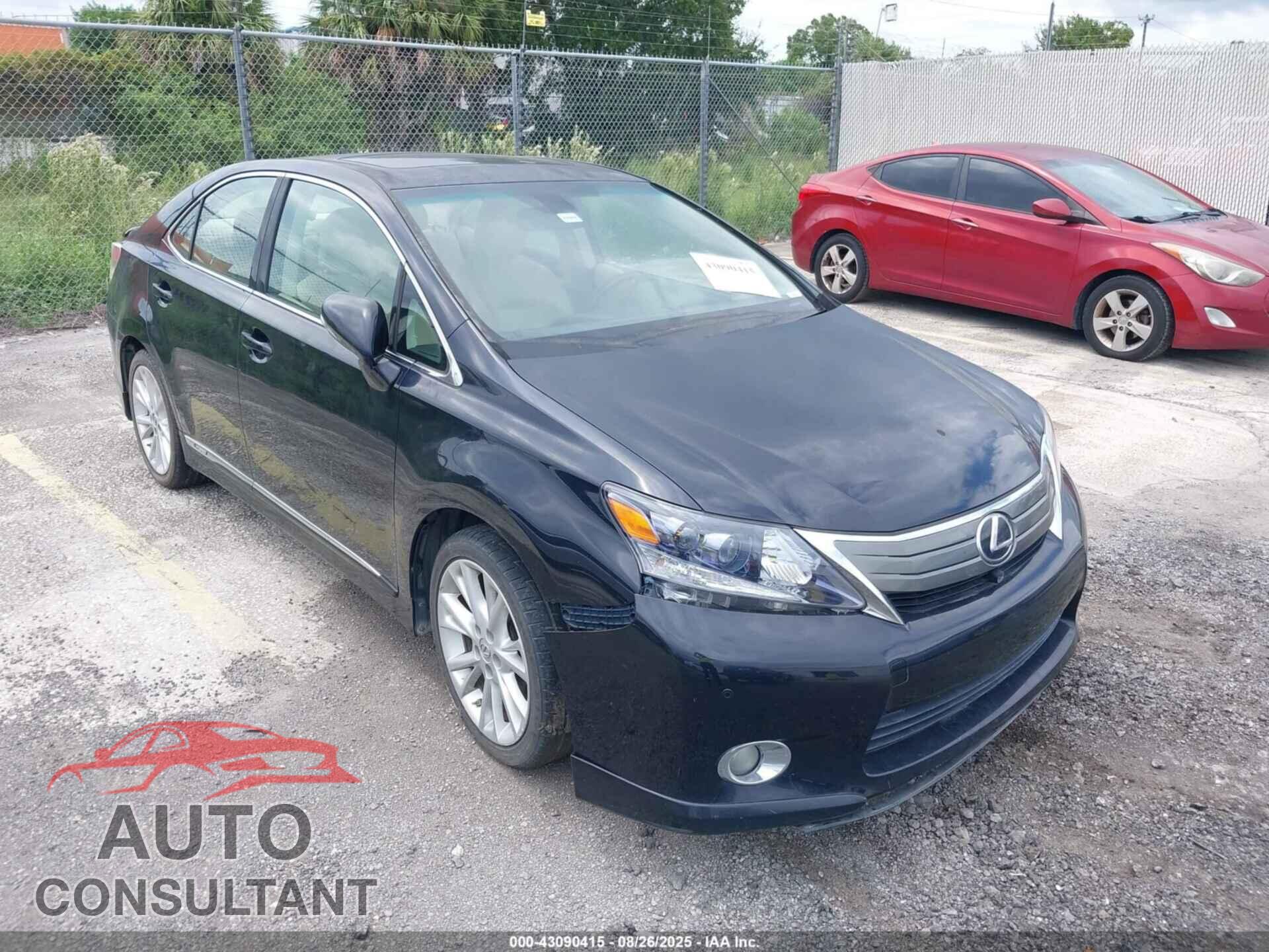 LEXUS HS 250H 2011 - JTHBB1BA8B2047281