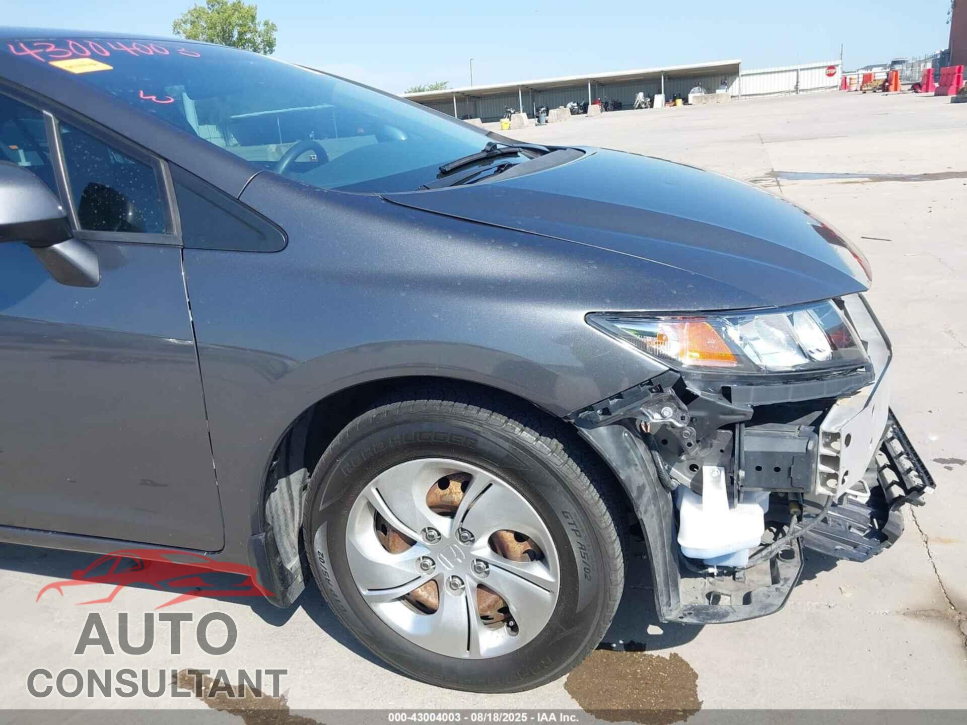 HONDA CIVIC 2013 - 2HGFB2F58DH509162