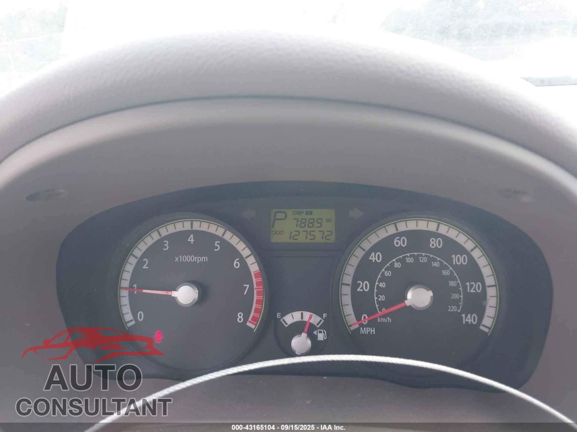 KIA RIO 2009 - KNADE223796463234