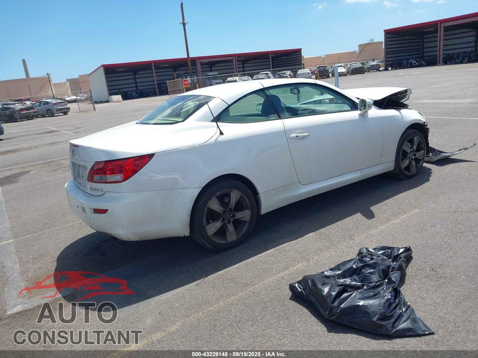 LEXUS IS 250C 2010 - JTHFF2C26A2500587