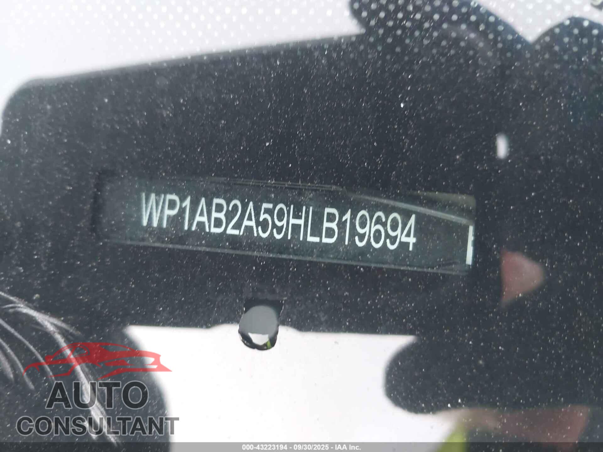 PORSCHE MACAN 2017 - WP1AB2A59HLB19694
