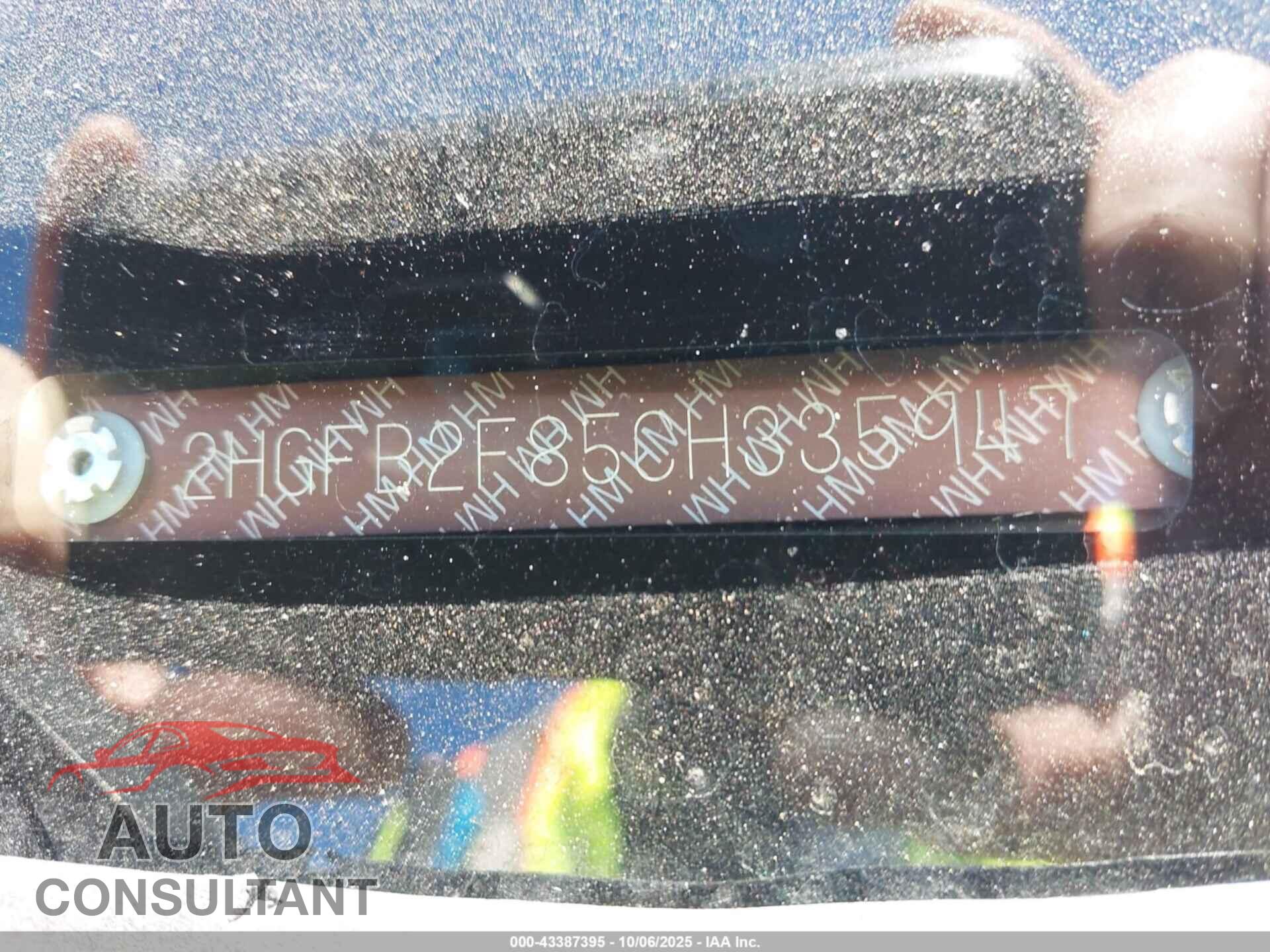 HONDA CIVIC 2012 - 2HGFB2F85CH335947