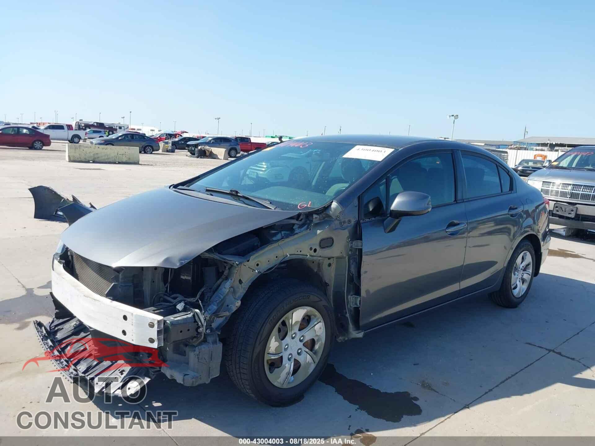 HONDA CIVIC 2013 - 2HGFB2F58DH509162