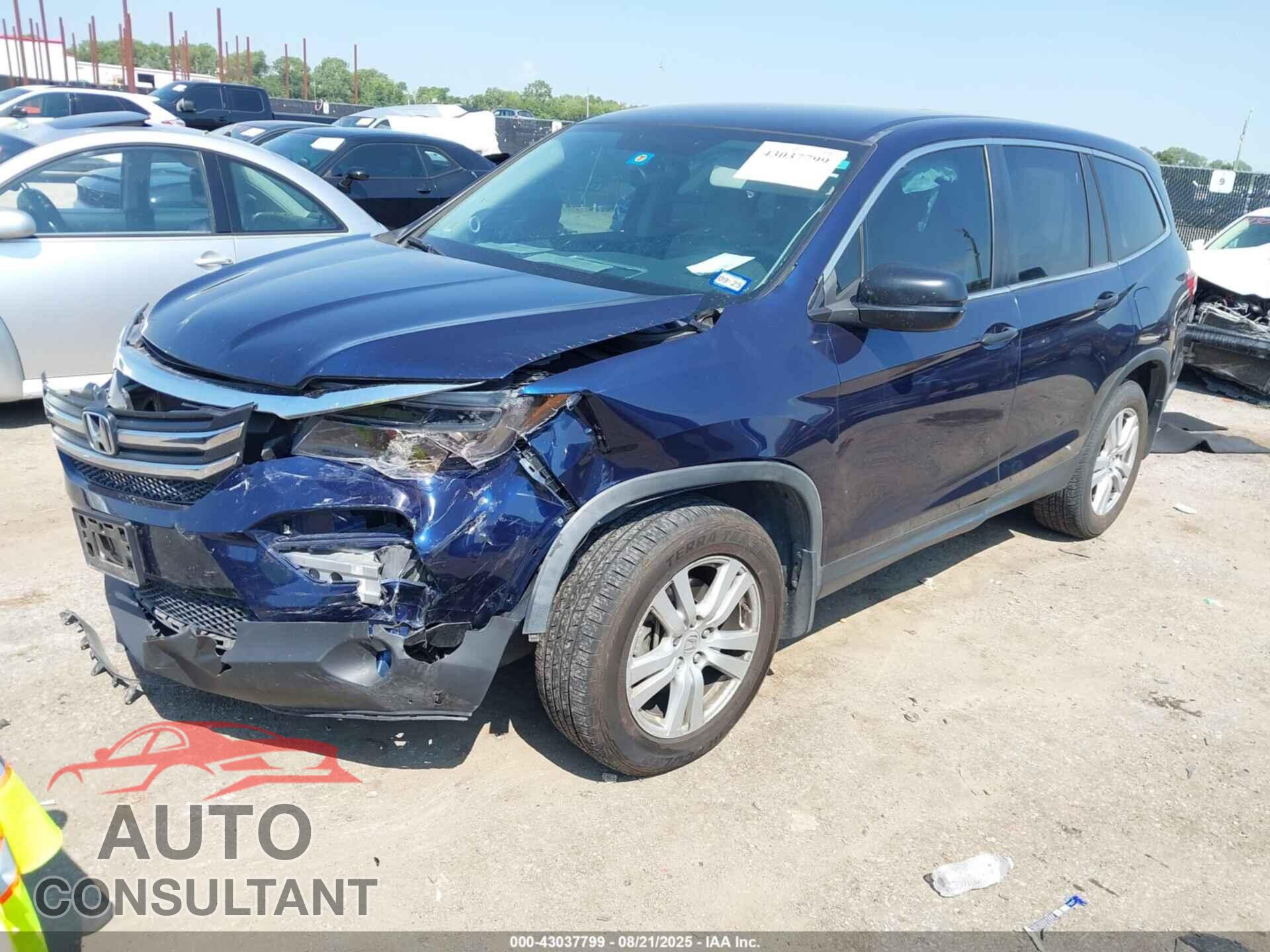 HONDA PILOT 2018 - 5FNYF5H18JB026019