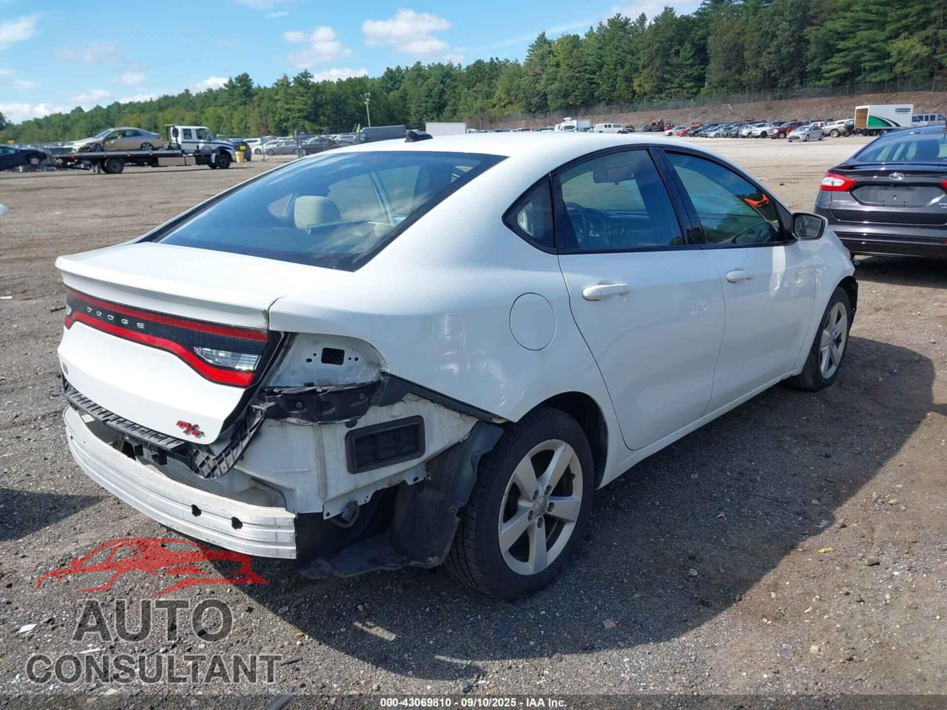 DODGE DART 2015 - 1C3CDFBB0FD275456