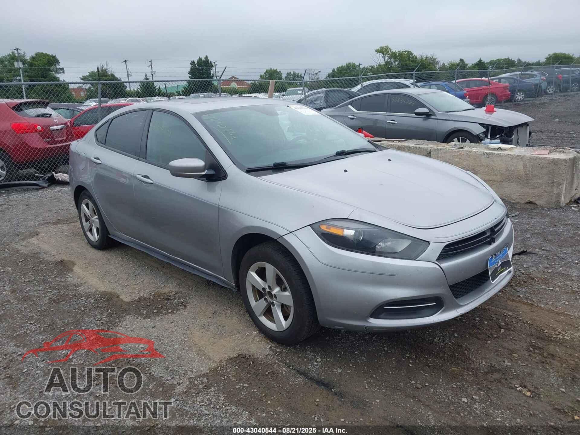 DODGE DART 2015 - 1C3CDFBB6FD132544