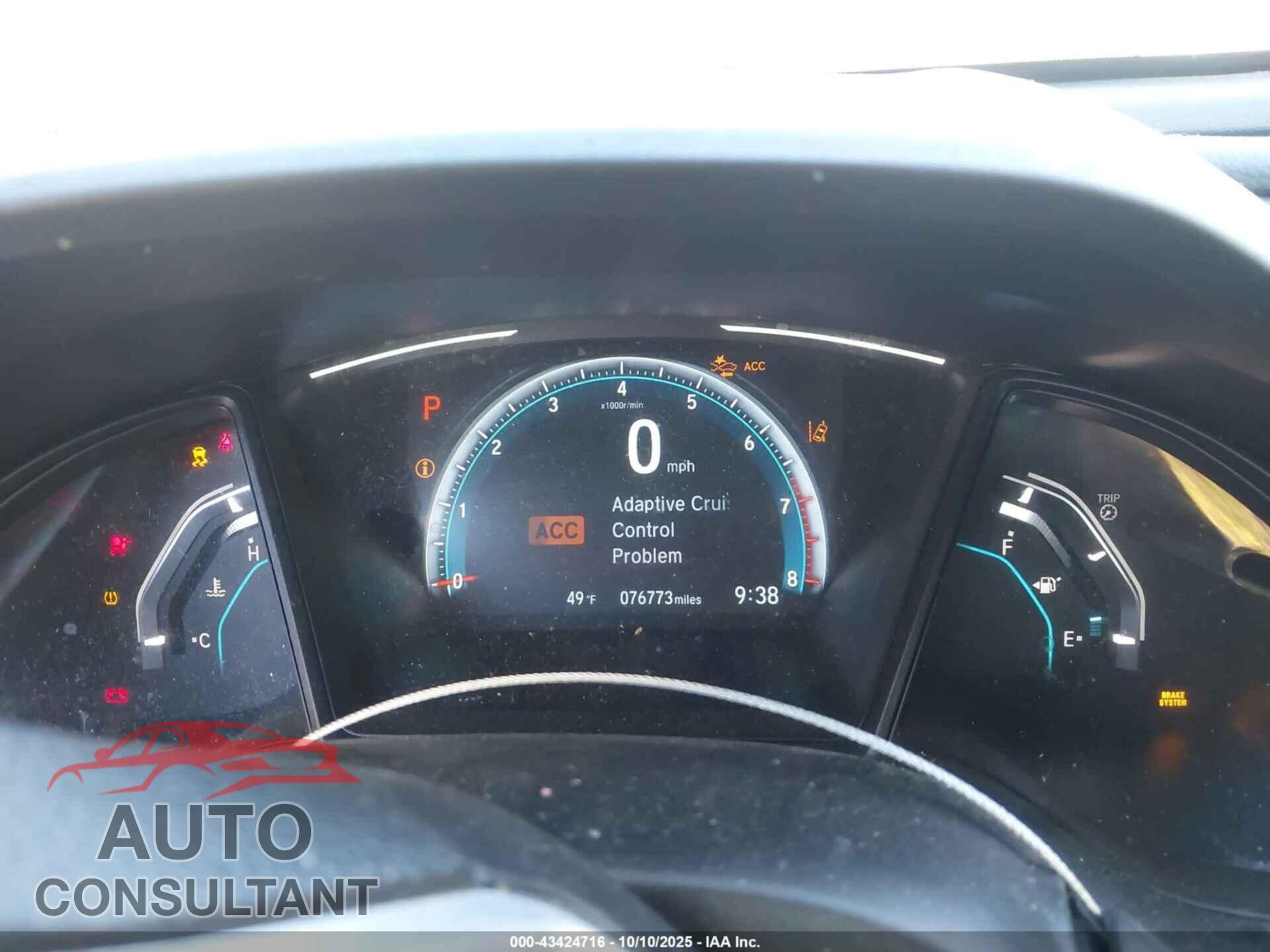 HONDA CIVIC 2019 - 2HGFC2F66KH587278