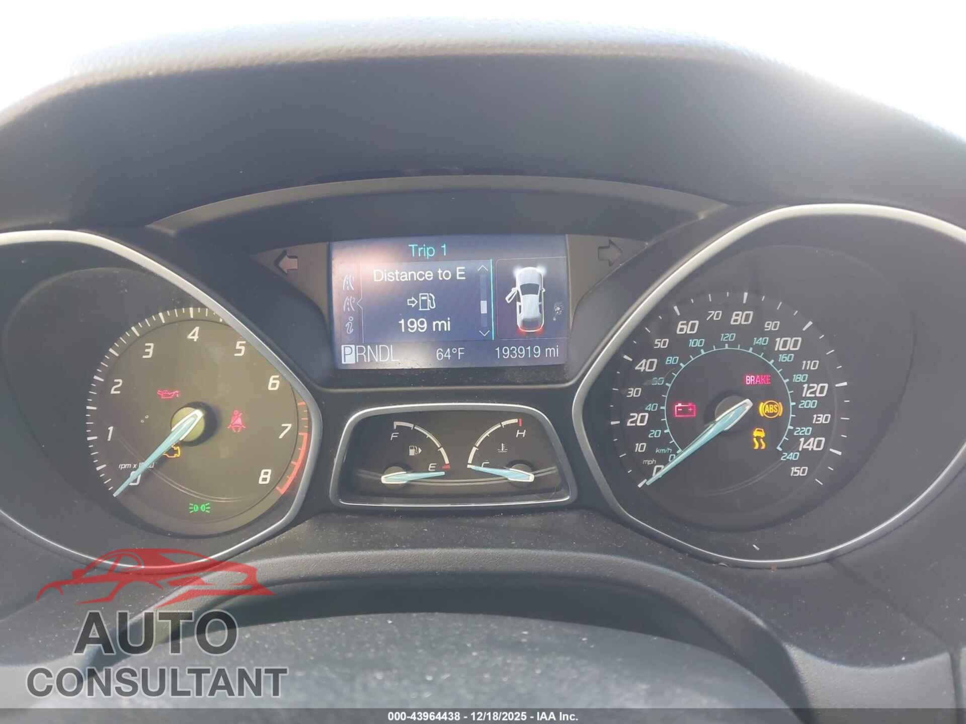 FORD FOCUS 2012 - 1FAHP3F2XCL258687