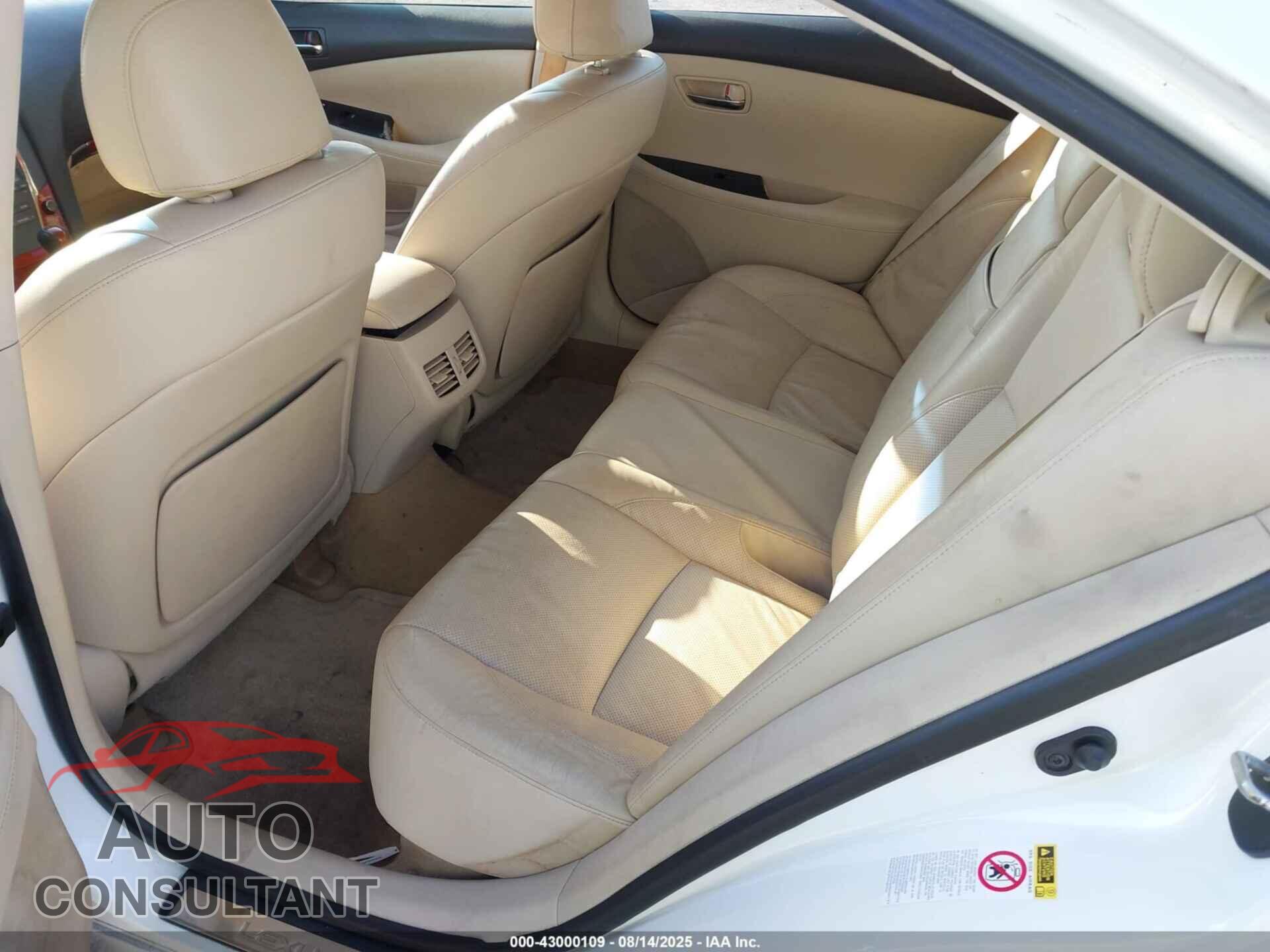 LEXUS ES 350 2011 - JTHBK1EG5B2433141