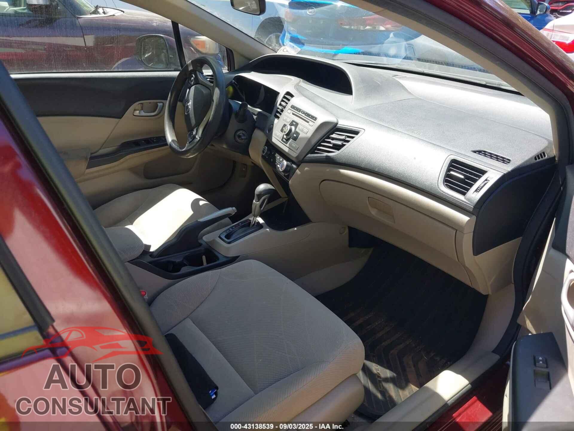 HONDA CIVIC 2012 - 2HGFB2F56CH533605