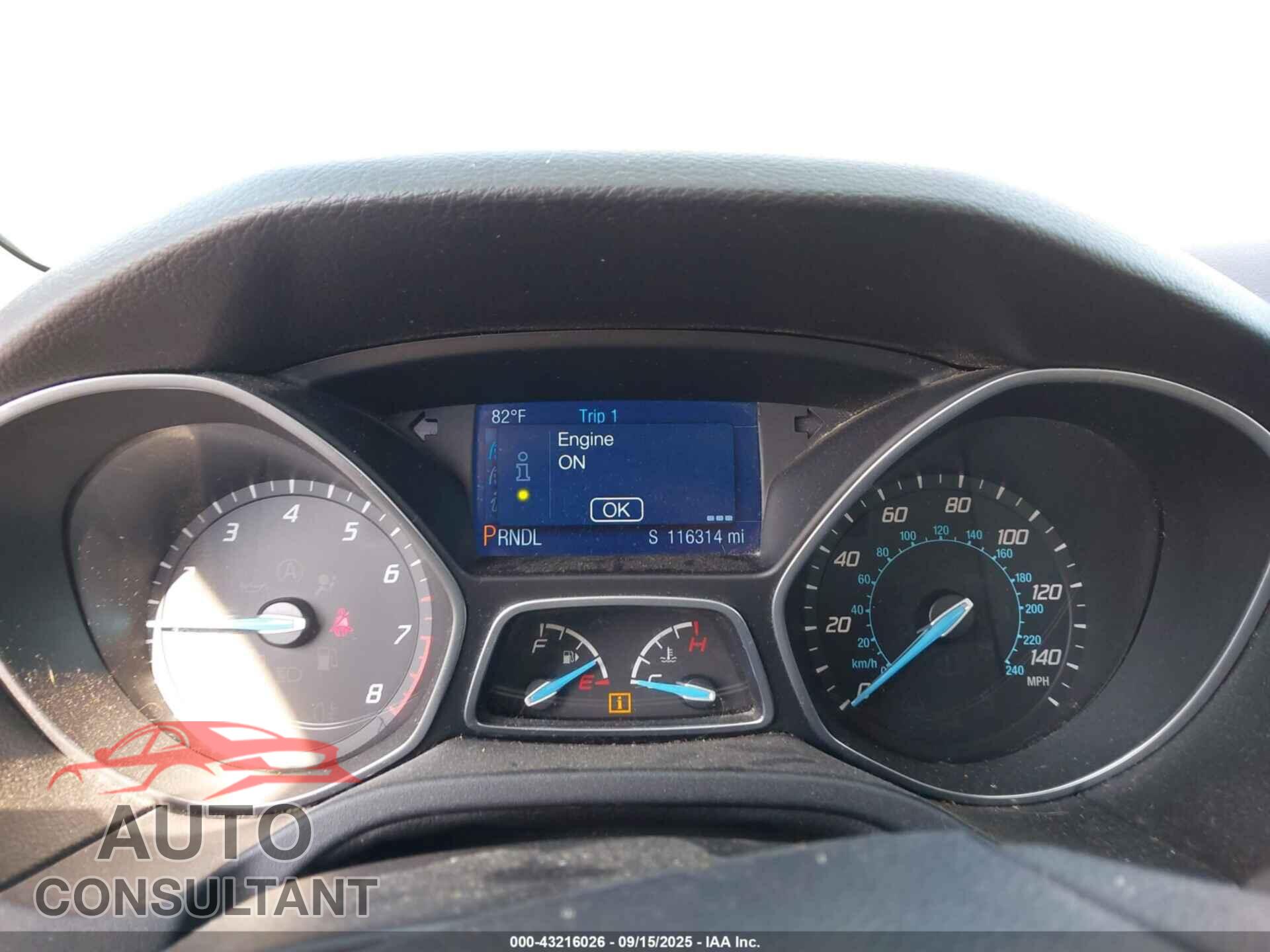 FORD FOCUS 2014 - 1FADP3F2XEL249456