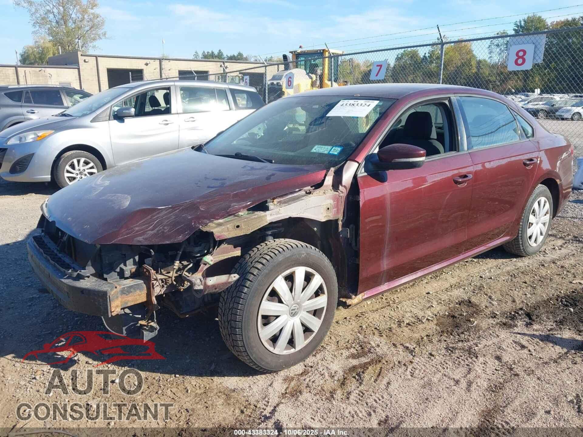 VOLKSWAGEN PASSAT 2013 - 1VWAP7A39DC095953