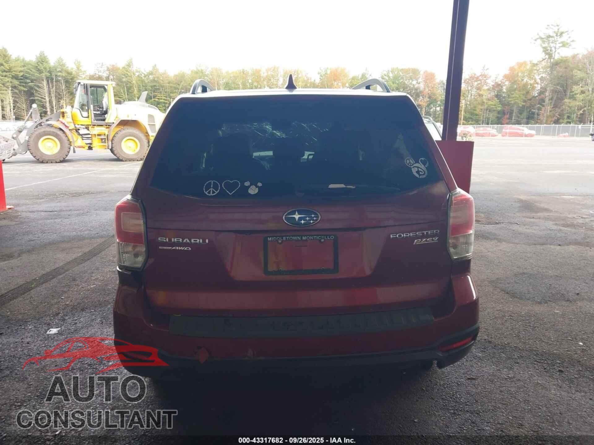 SUBARU FORESTER 2017 - JF2SJAJCXHH436406