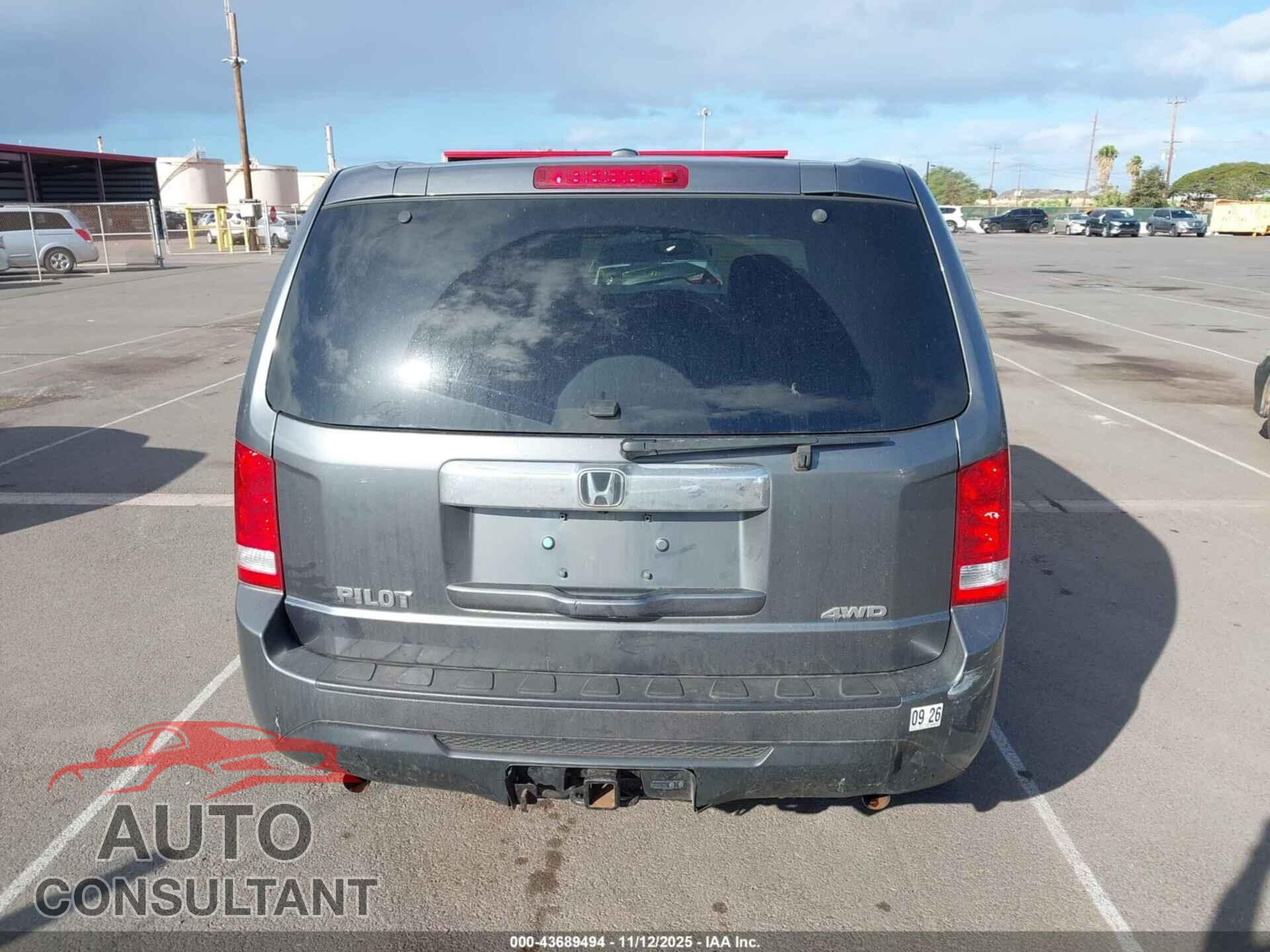 HONDA PILOT 2013 - 5FNYF4H54DB008991