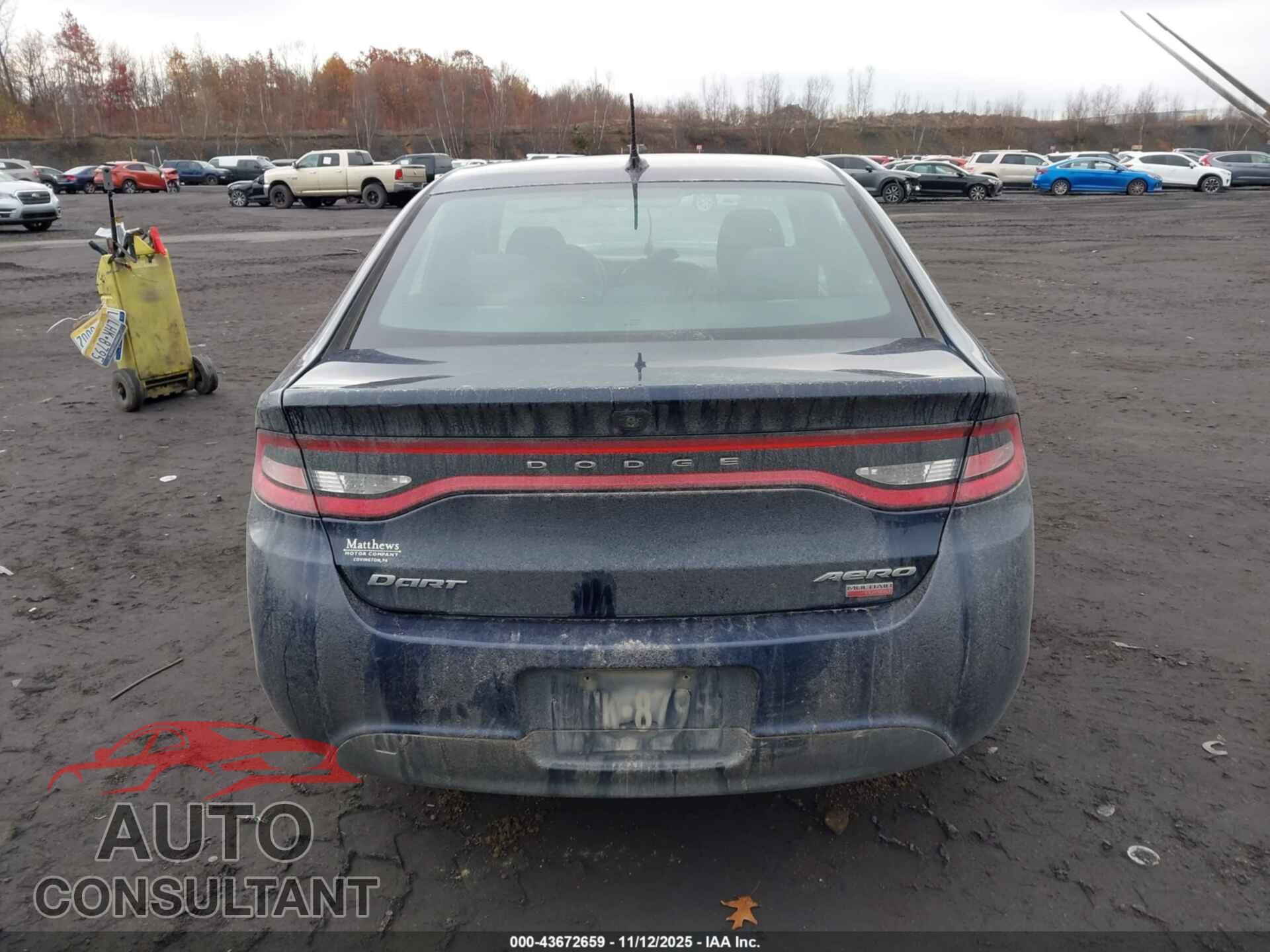 DODGE DART 2015 - 1C3CDFDH2FD415041