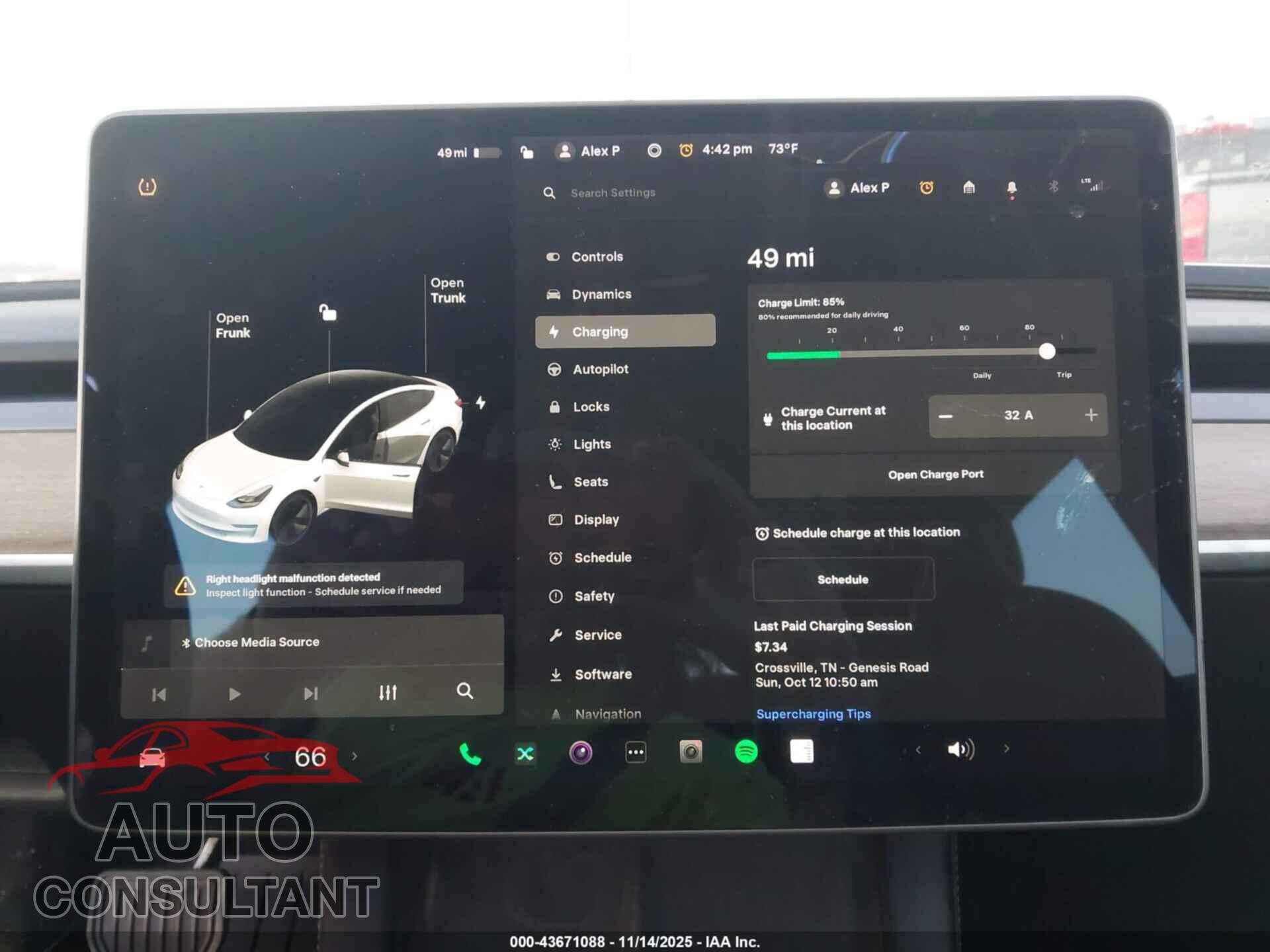 TESLA MODEL 3 2021 - 5YJ3E1EA4MF096275