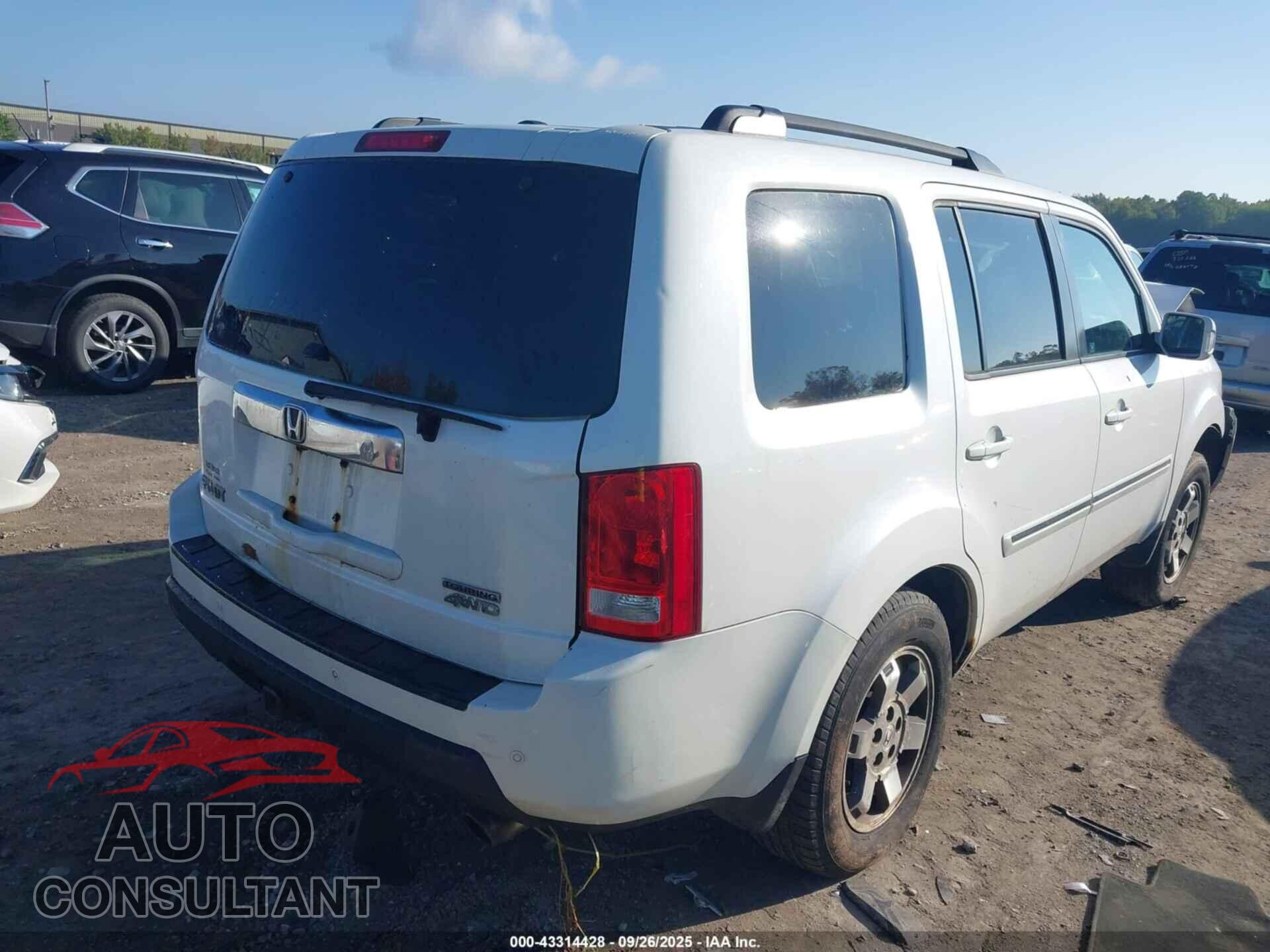 HONDA PILOT 2011 - 5FNYF4H91BB012626