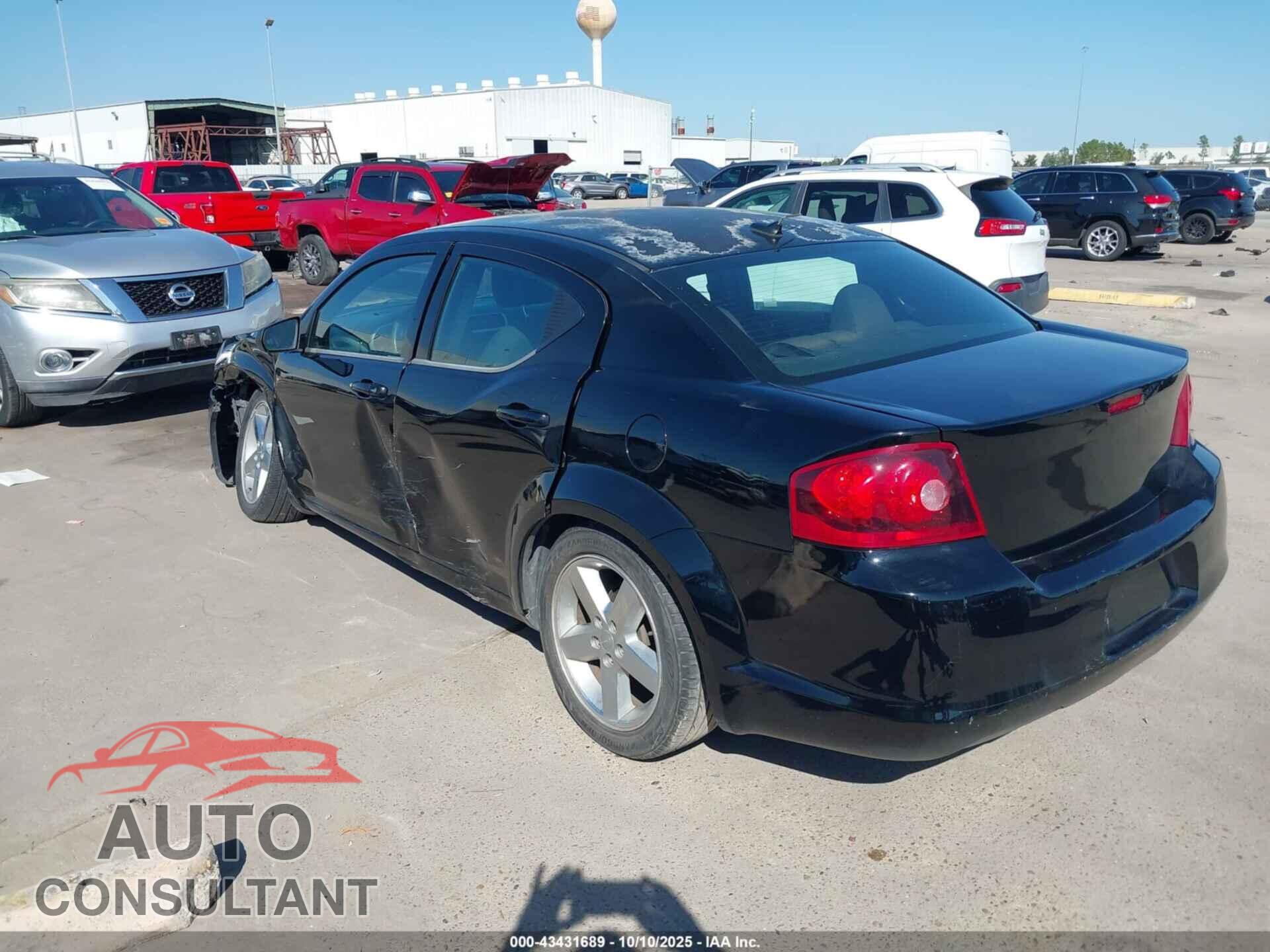 DODGE AVENGER 2013 - 1C3CDZAB9DN594462