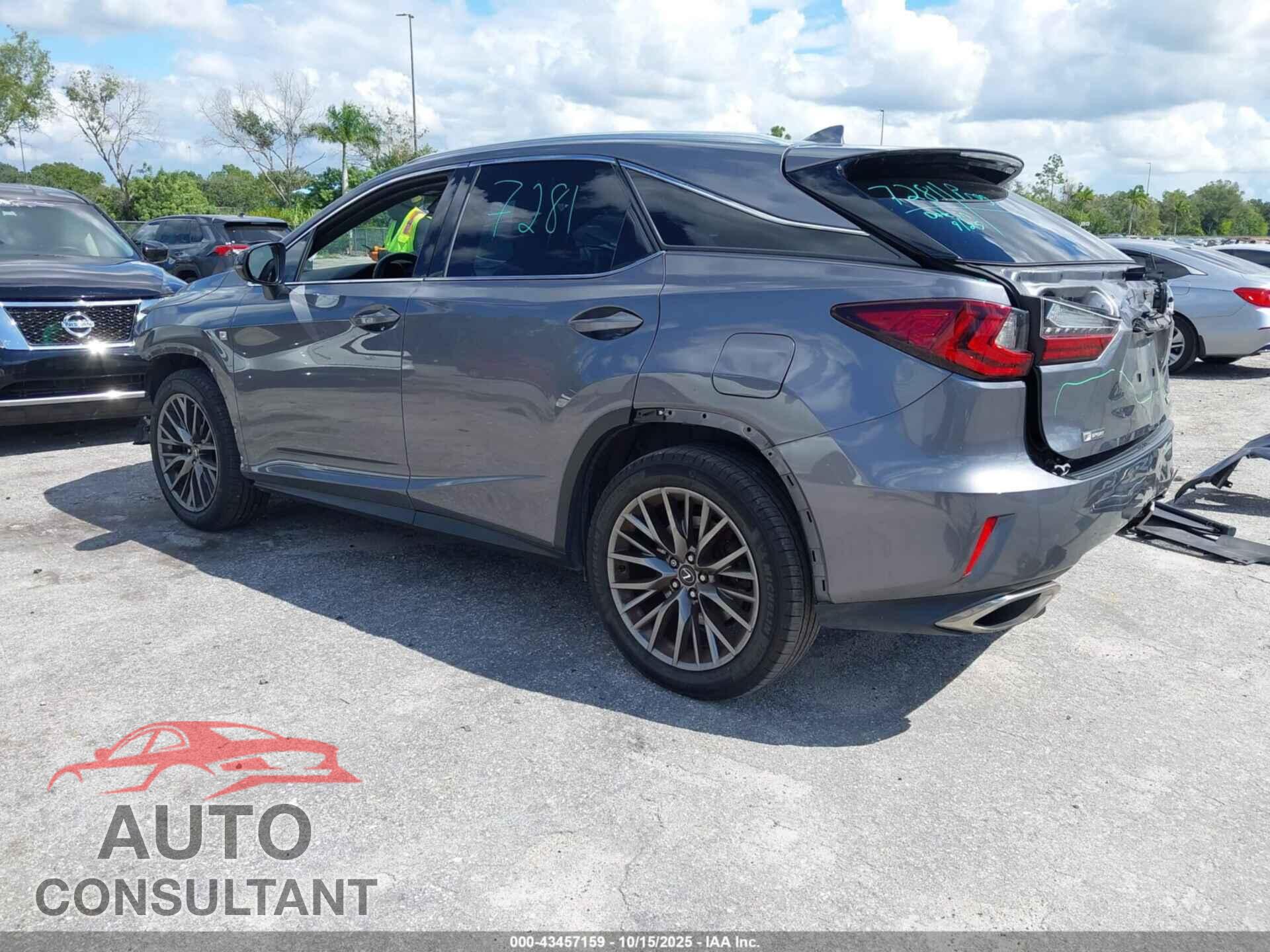 LEXUS RX 350 2019 - 2T2BZMCA6KC191051