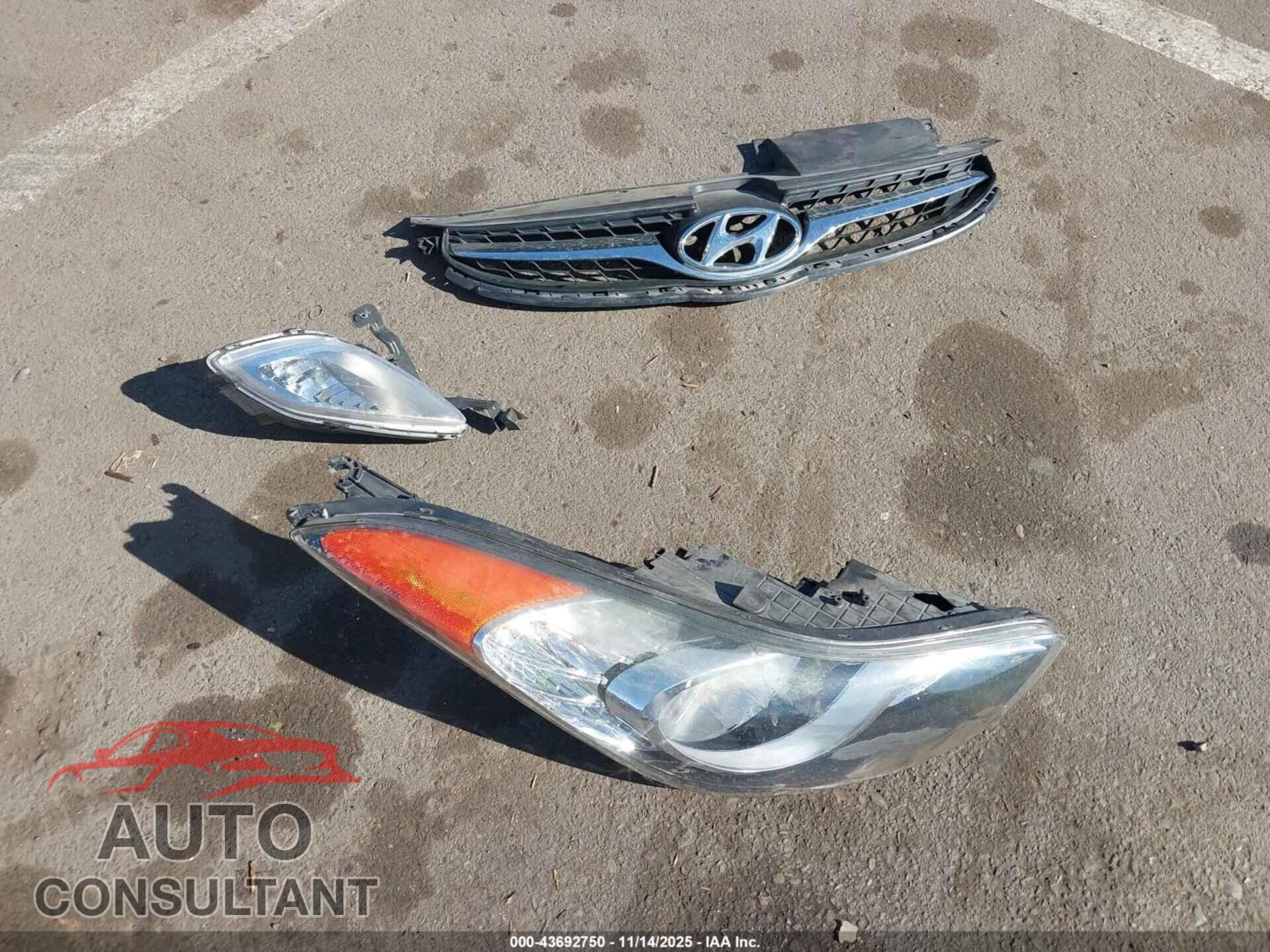 HYUNDAI ELANTRA 2013 - 5NPDH4AE2DH400579