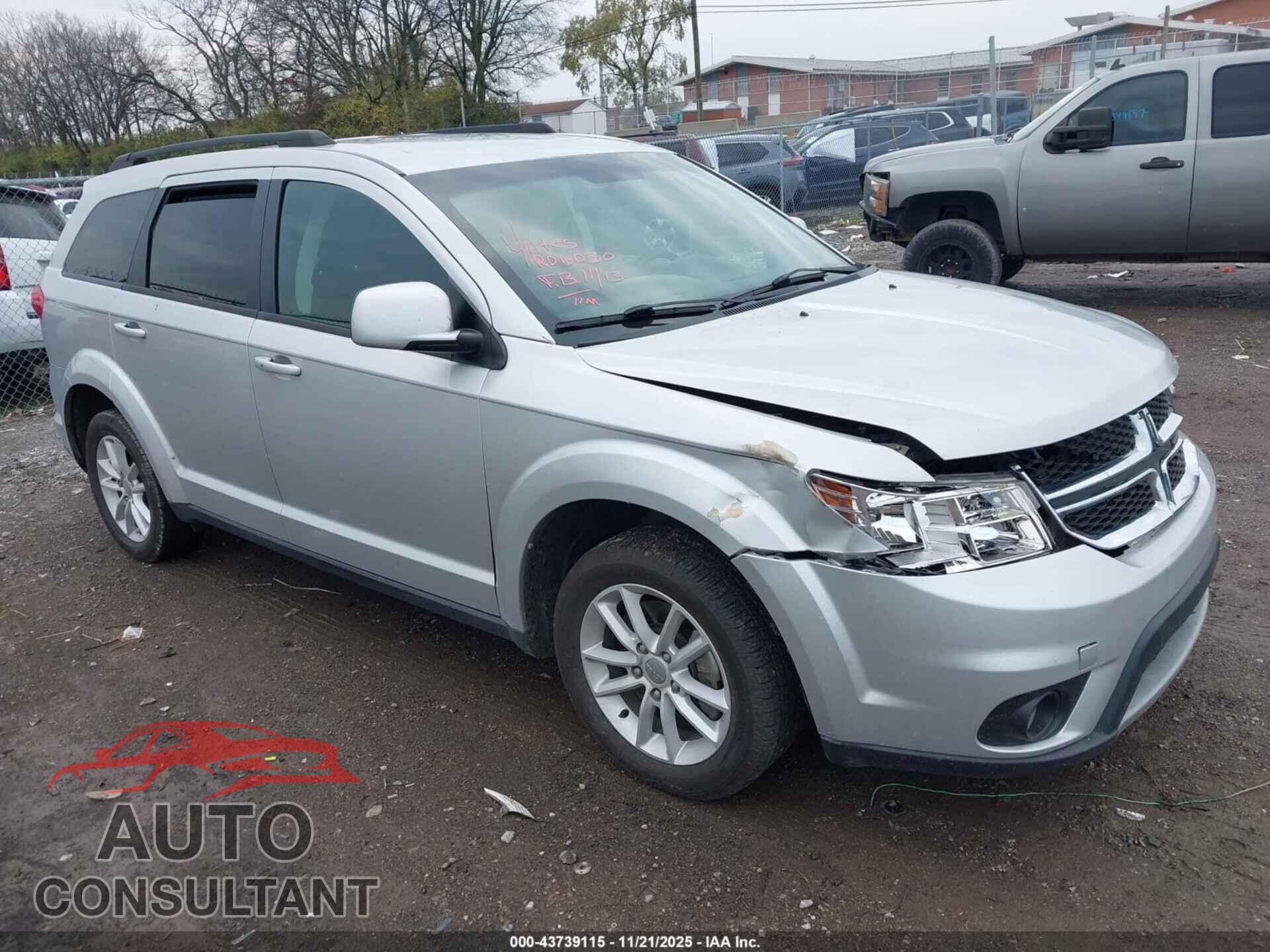 DODGE JOURNEY 2013 - 3C4PDCBG7DT710892