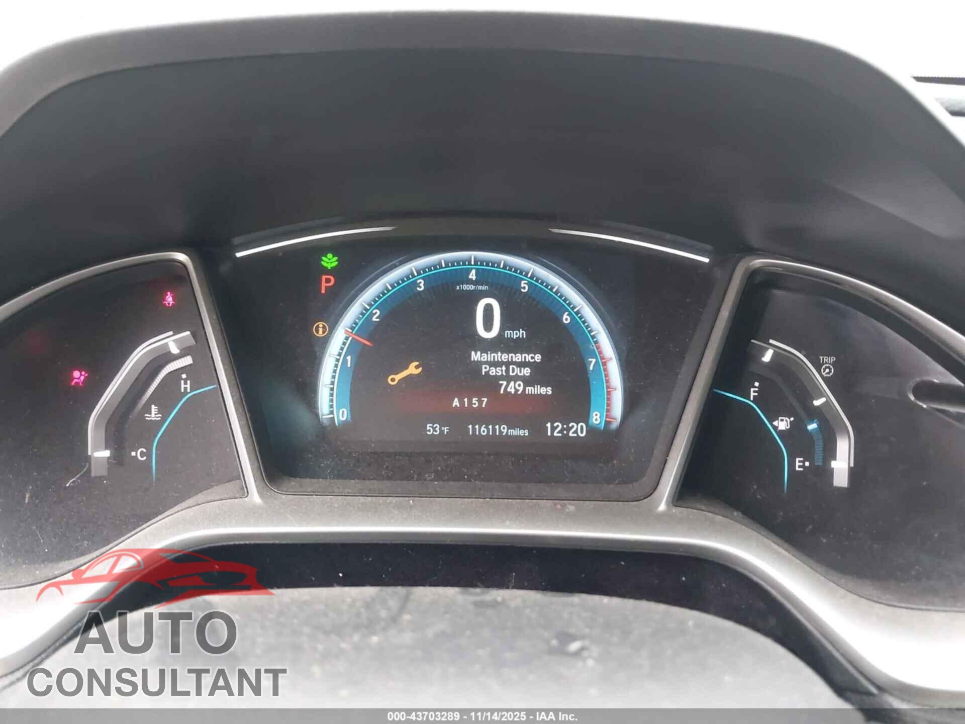 HONDA CIVIC 2016 - 19XFC2F75GE078132