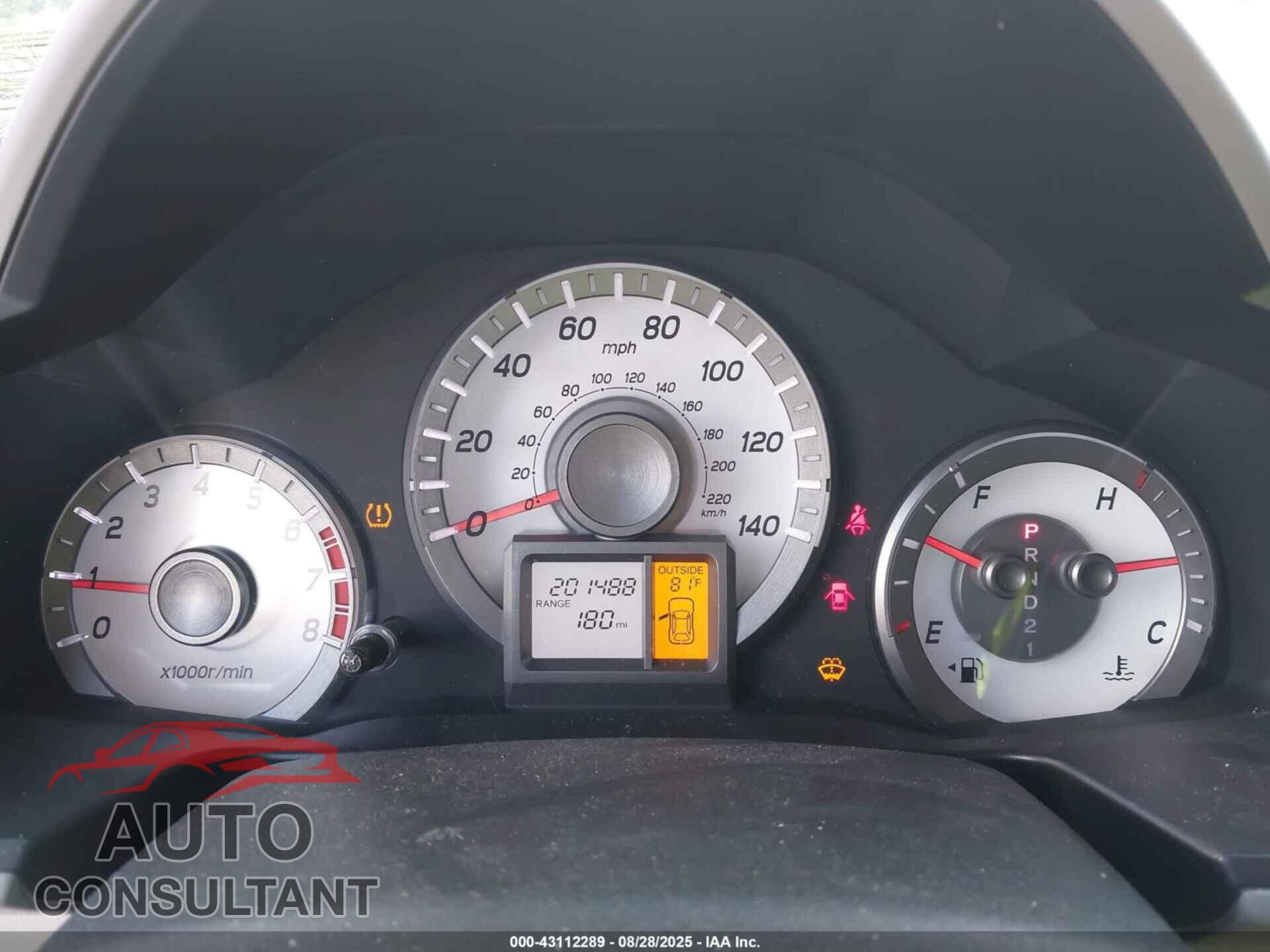HONDA PILOT 2012 - 5FNYF4H50CB039668