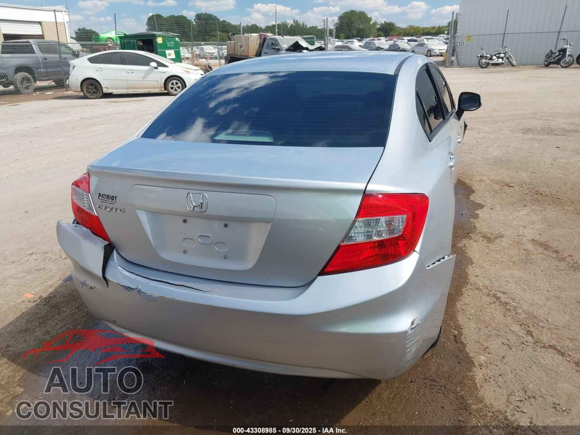 HONDA CIVIC 2012 - 19XFB2F50CE352462