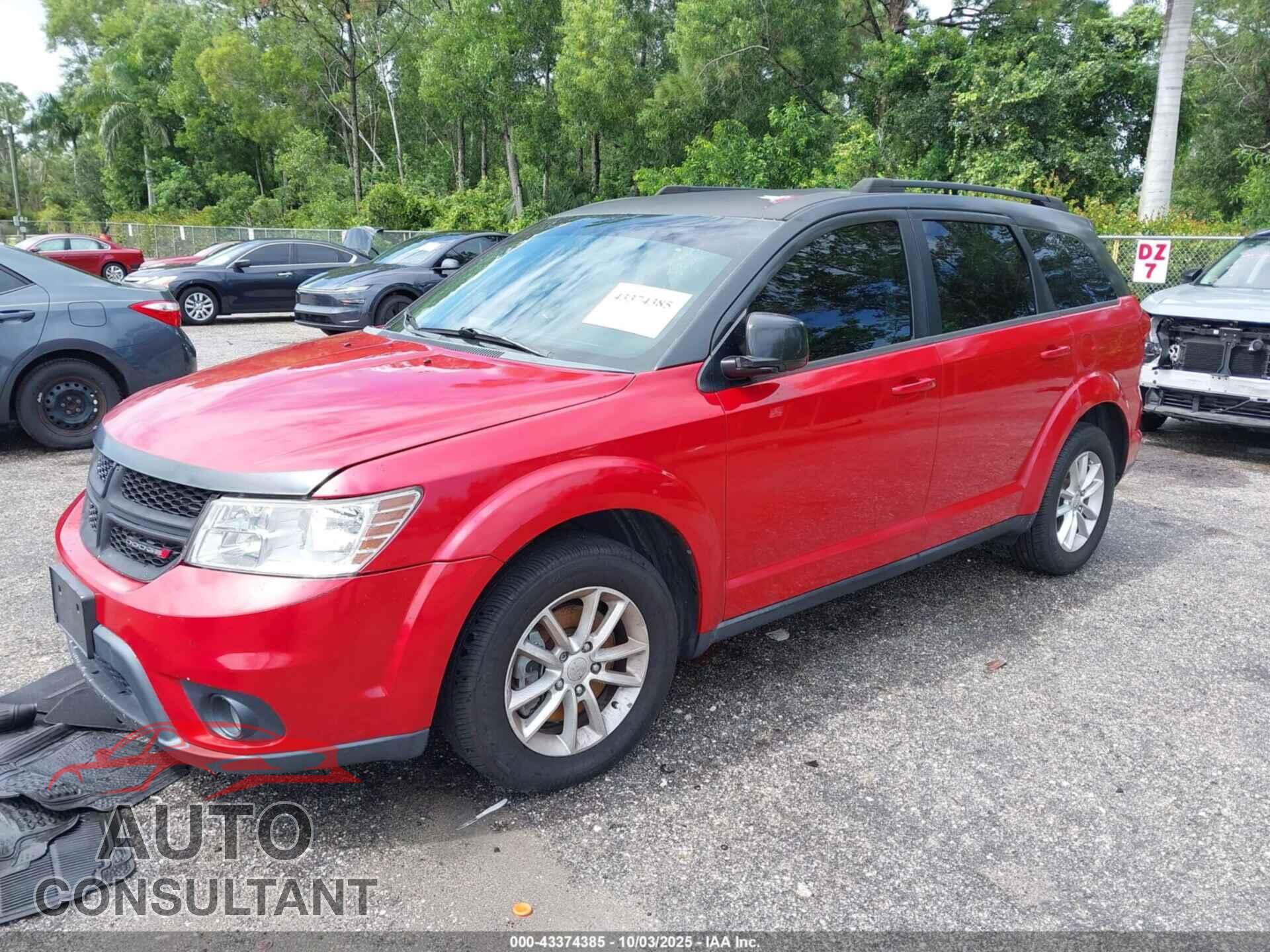 DODGE JOURNEY 2015 - 3C4PDCBGXFT743615