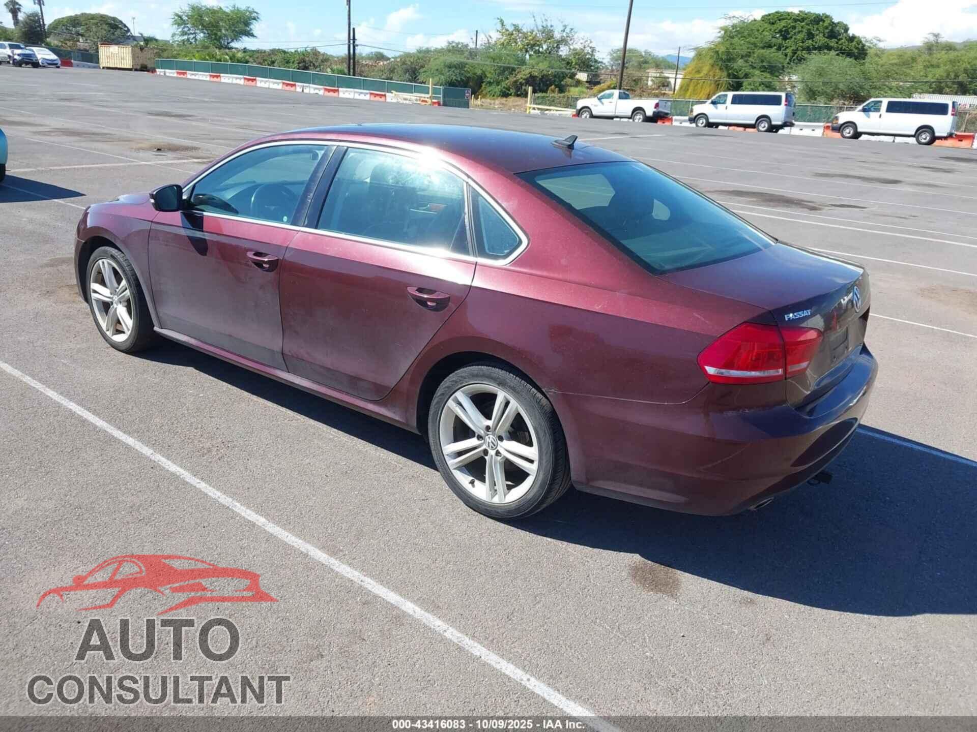 VOLKSWAGEN PASSAT 2014 - 1VWBN7A38EC078251