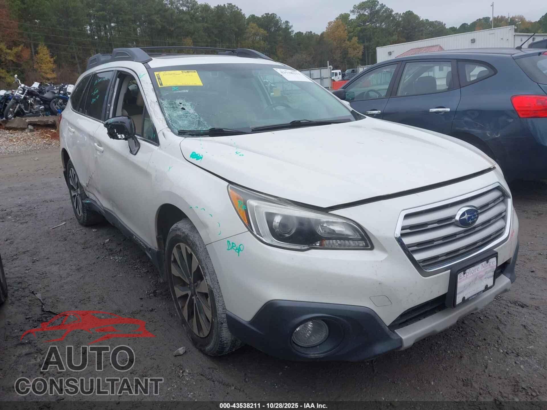 SUBARU OUTBACK 2016 - 4S4BSANC7G3235818