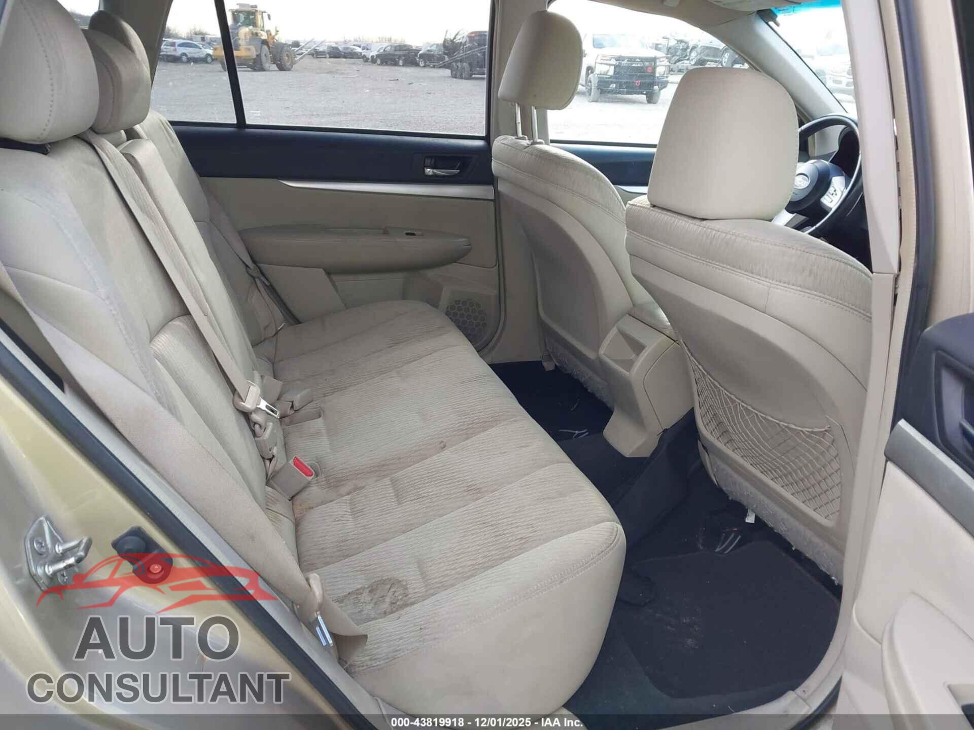 SUBARU OUTBACK 2010 - 4S4BRBCC4A3348878