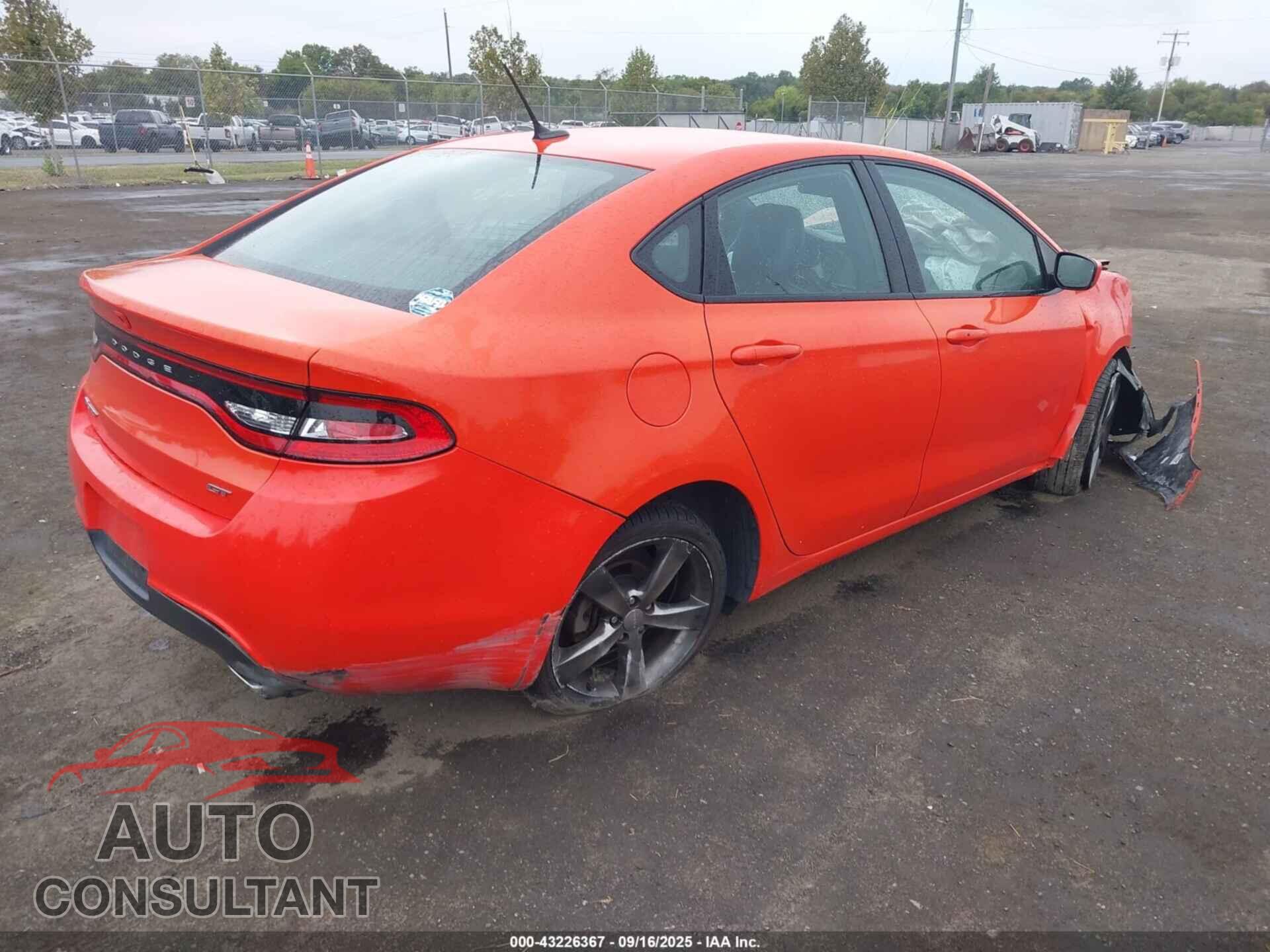 DODGE DART 2016 - 1C3CDFEB5GD623913