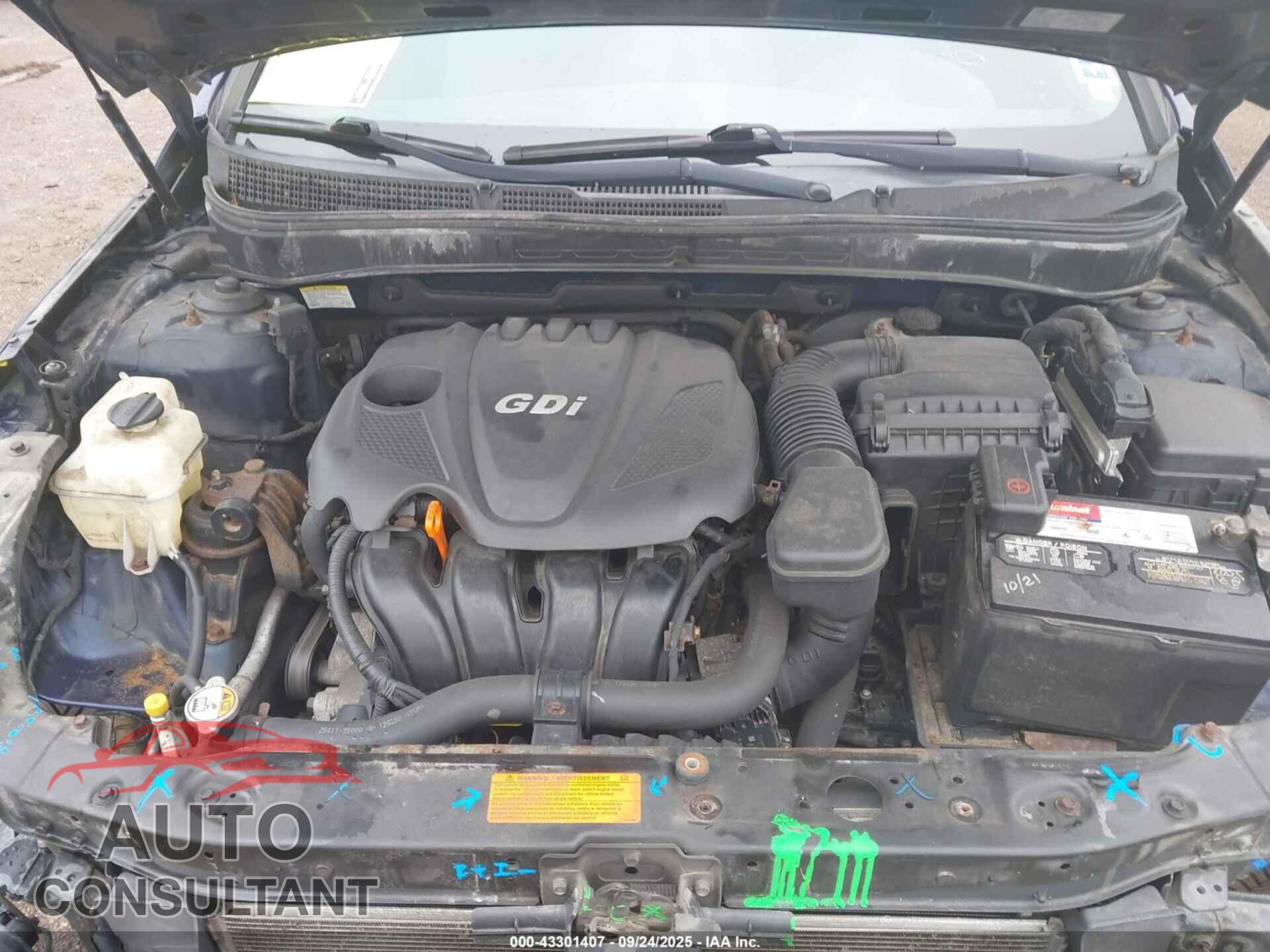 HYUNDAI SONATA 2013 - 5NPEB4AC4DH548480