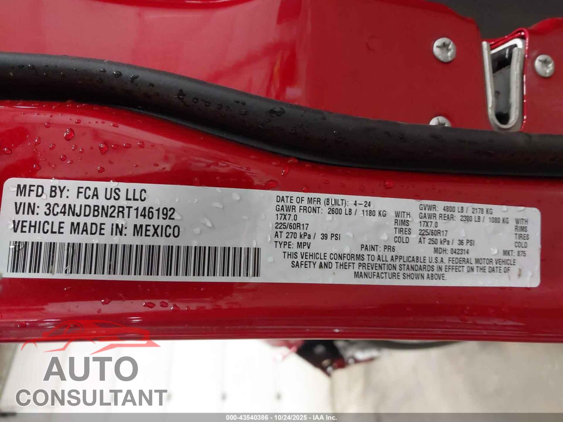 JEEP COMPASS 2024 - 3C4NJDBN2RT146192