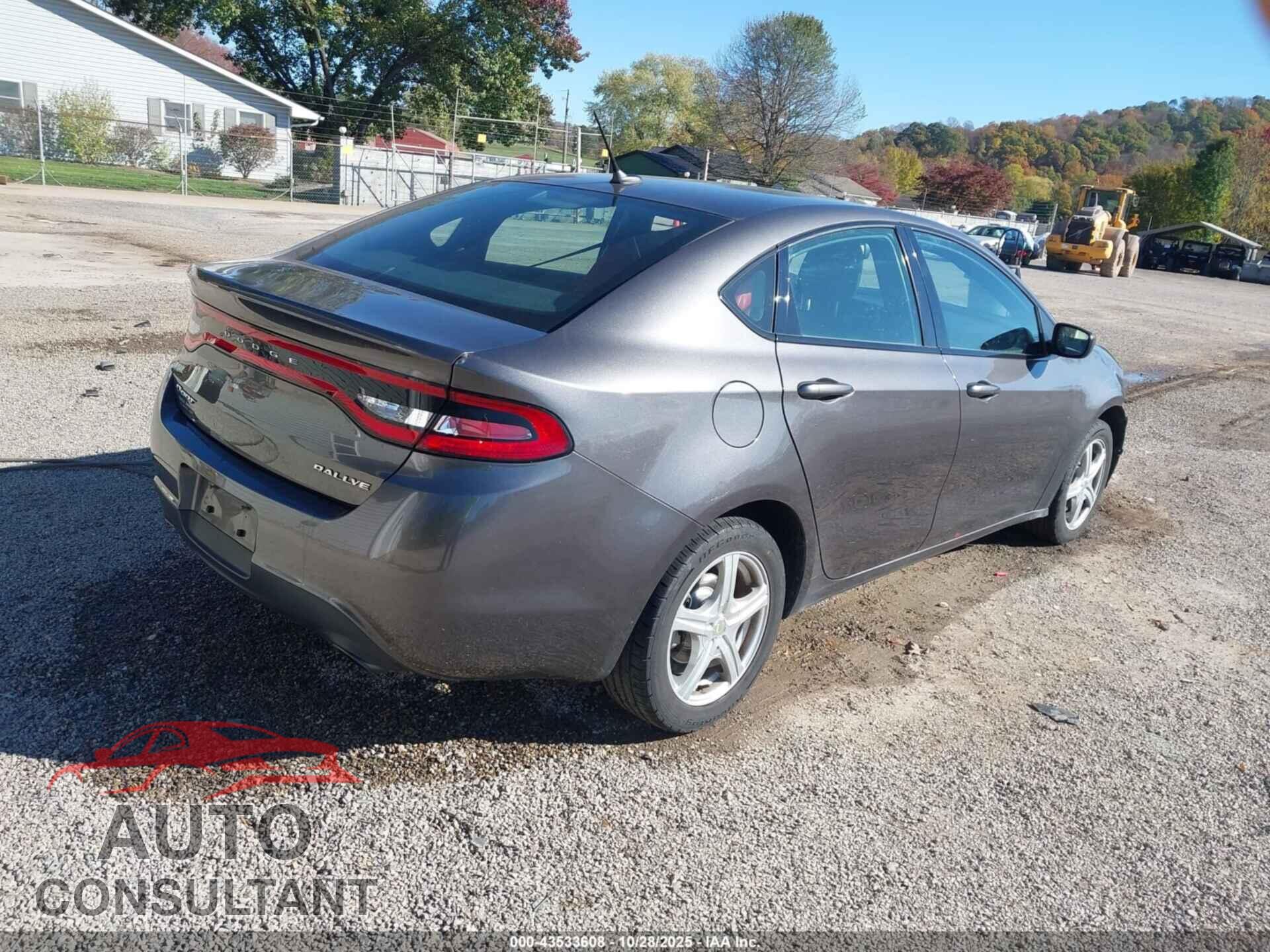 DODGE DART 2015 - 1C3CDFBBXFD237460