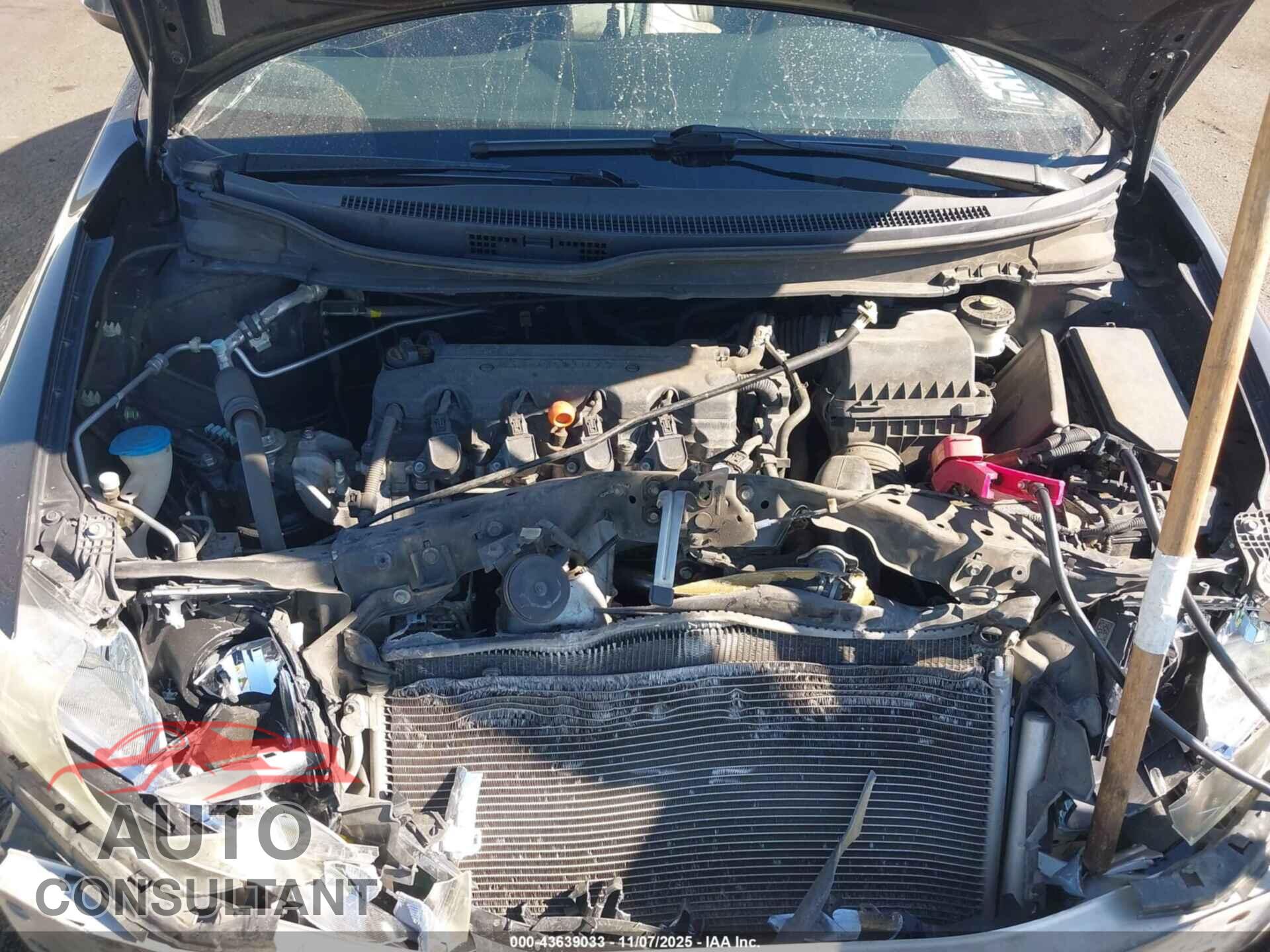 HONDA CIVIC 2013 - 19XFB2F99DE276583