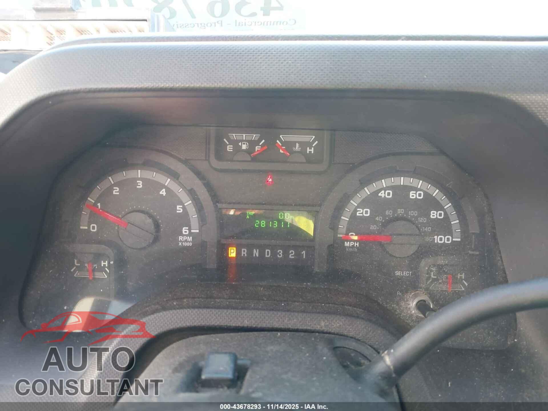 FORD E-350 CUTAWAY 2012 - 1FDWE3FS0CDA53974