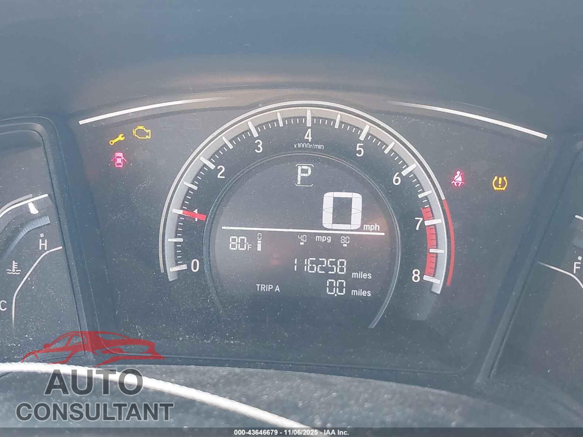 HONDA CIVIC 2016 - 2HGFC2F54GH559669
