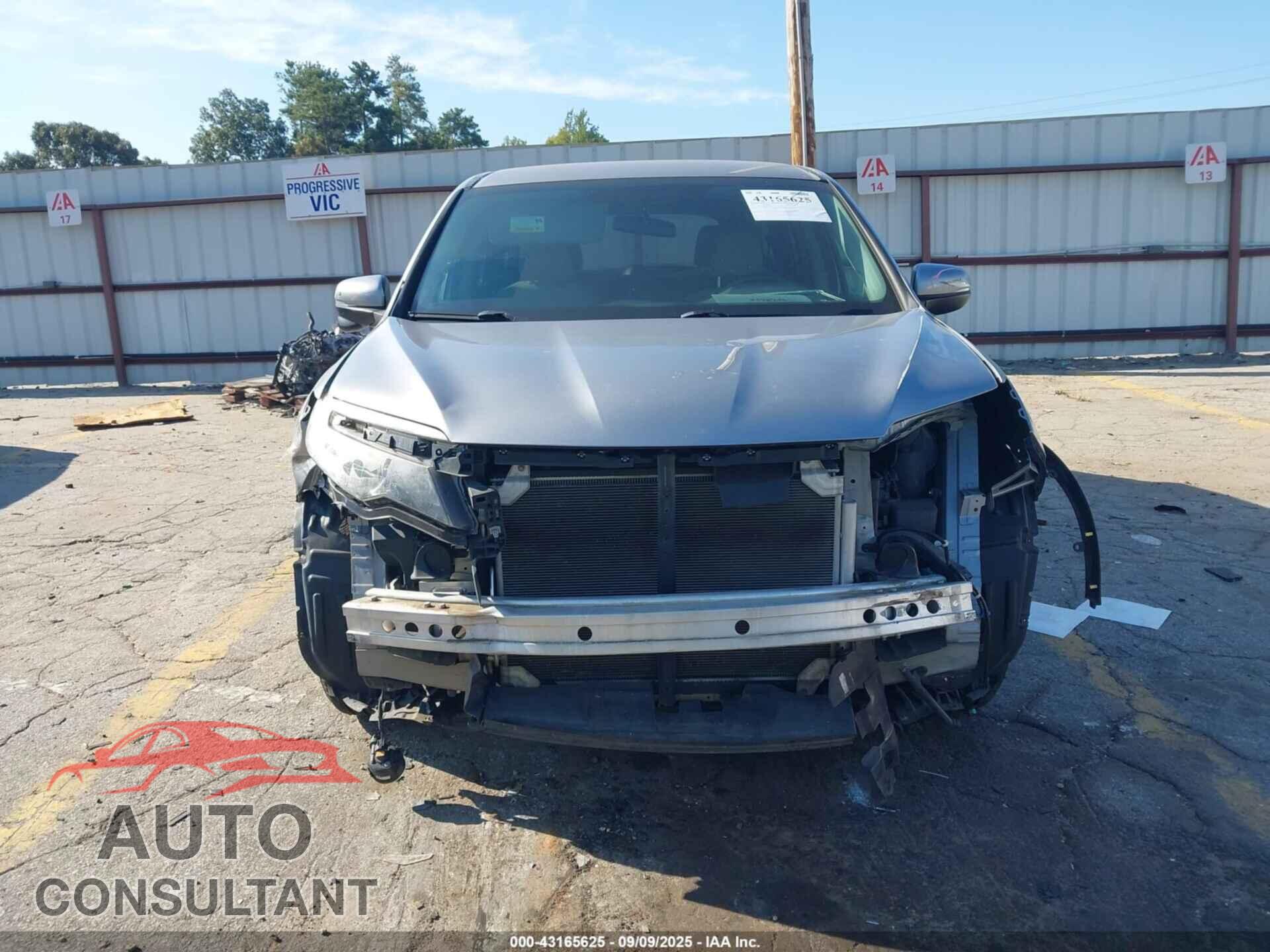 HONDA PILOT 2017 - 5FNYF5H39HB014246