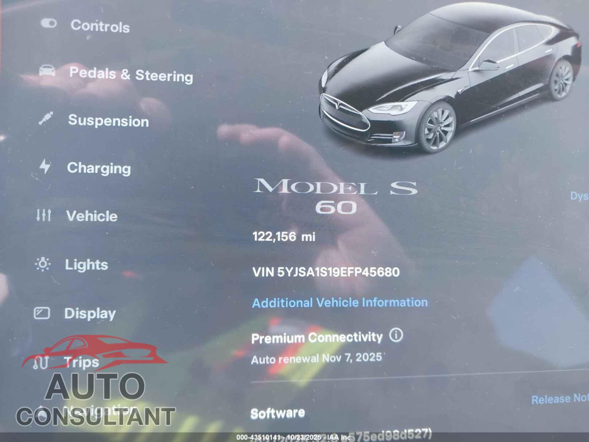 TESLA MODEL S 2014 - 5YJSA1S19EFP45680