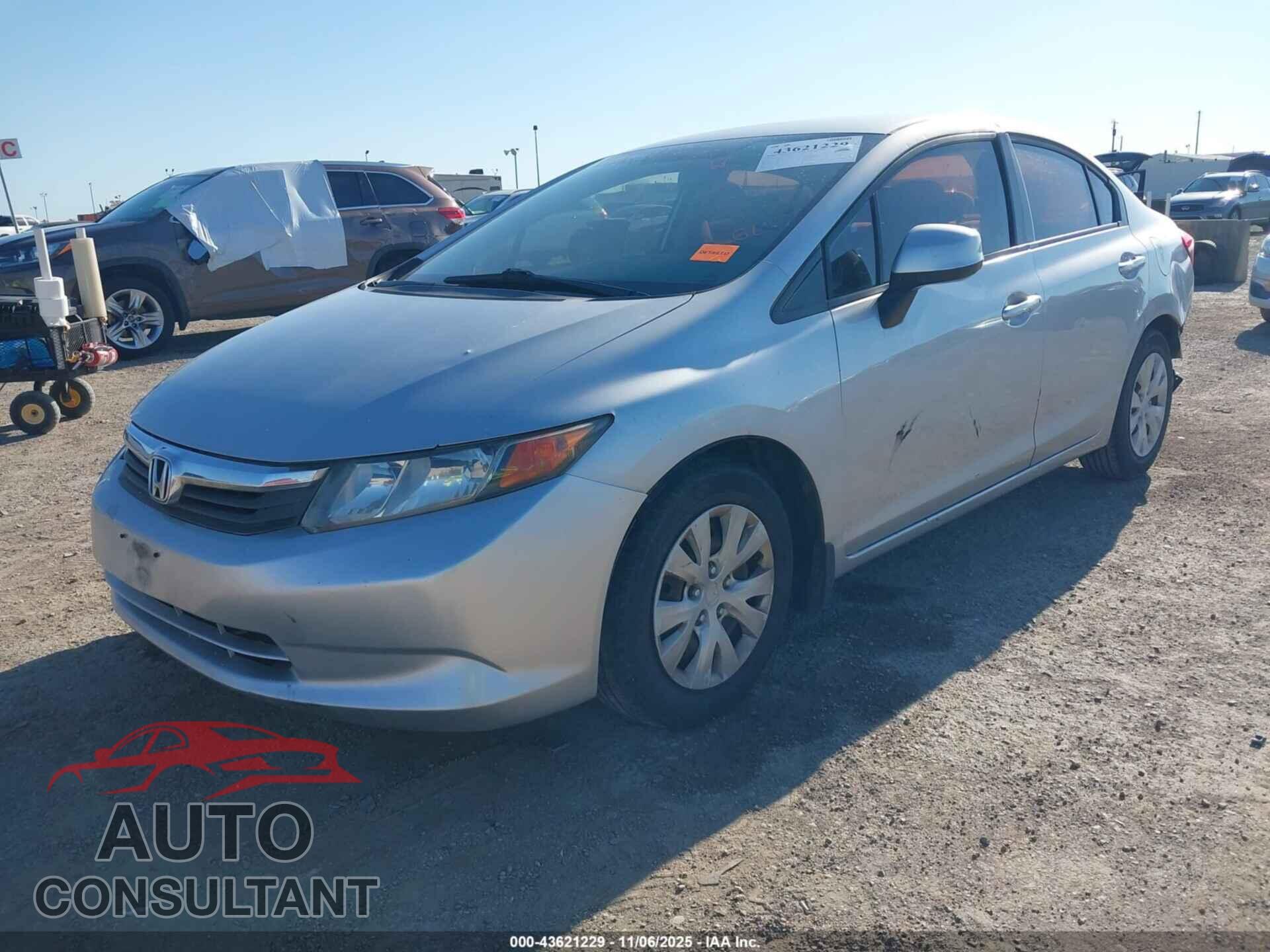 HONDA CIVIC 2012 - 19XFB2F59CE311814