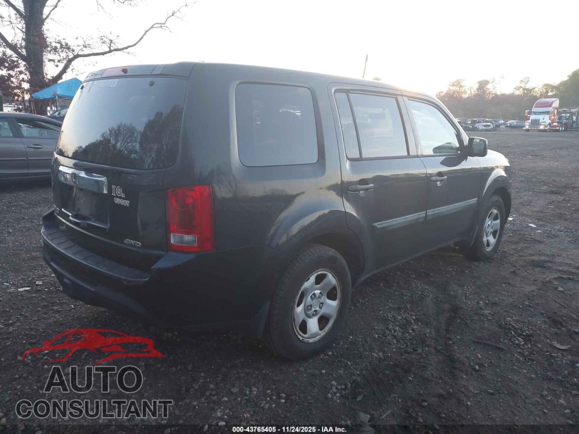 HONDA PILOT 2013 - 5FNYF4H20DB004037
