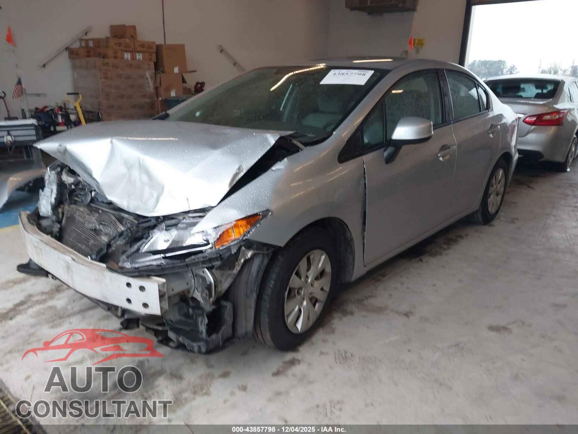 HONDA CIVIC 2012 - 19XFB2F55CE339674