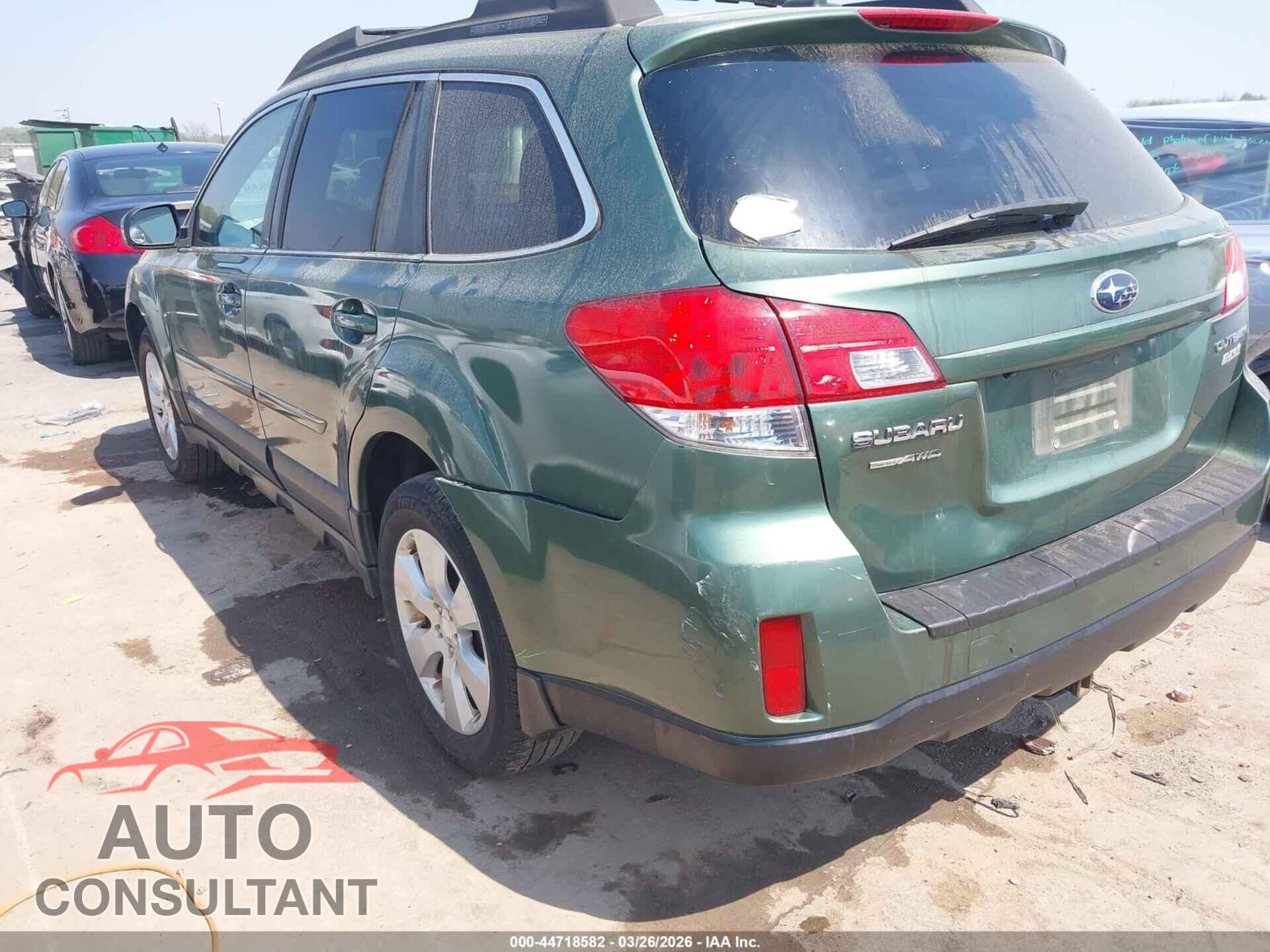 SUBARU OUTBACK 2011 - 4S4BRBKC9B3404199