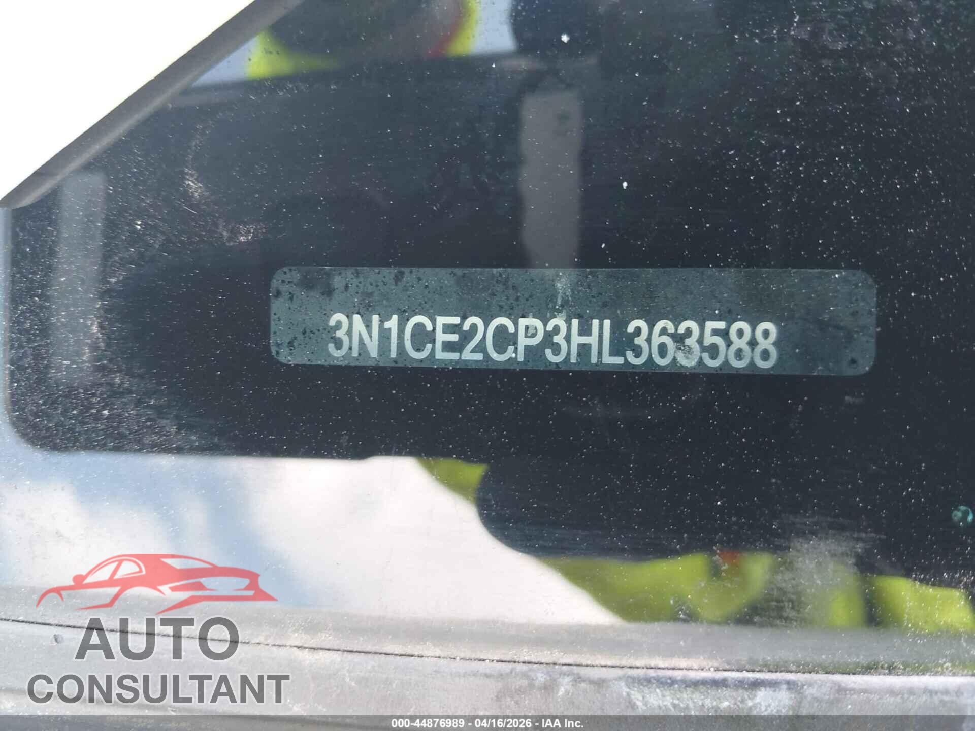 NISSAN VERSA NOTE 2017 - 3N1CE2CP3HL363588