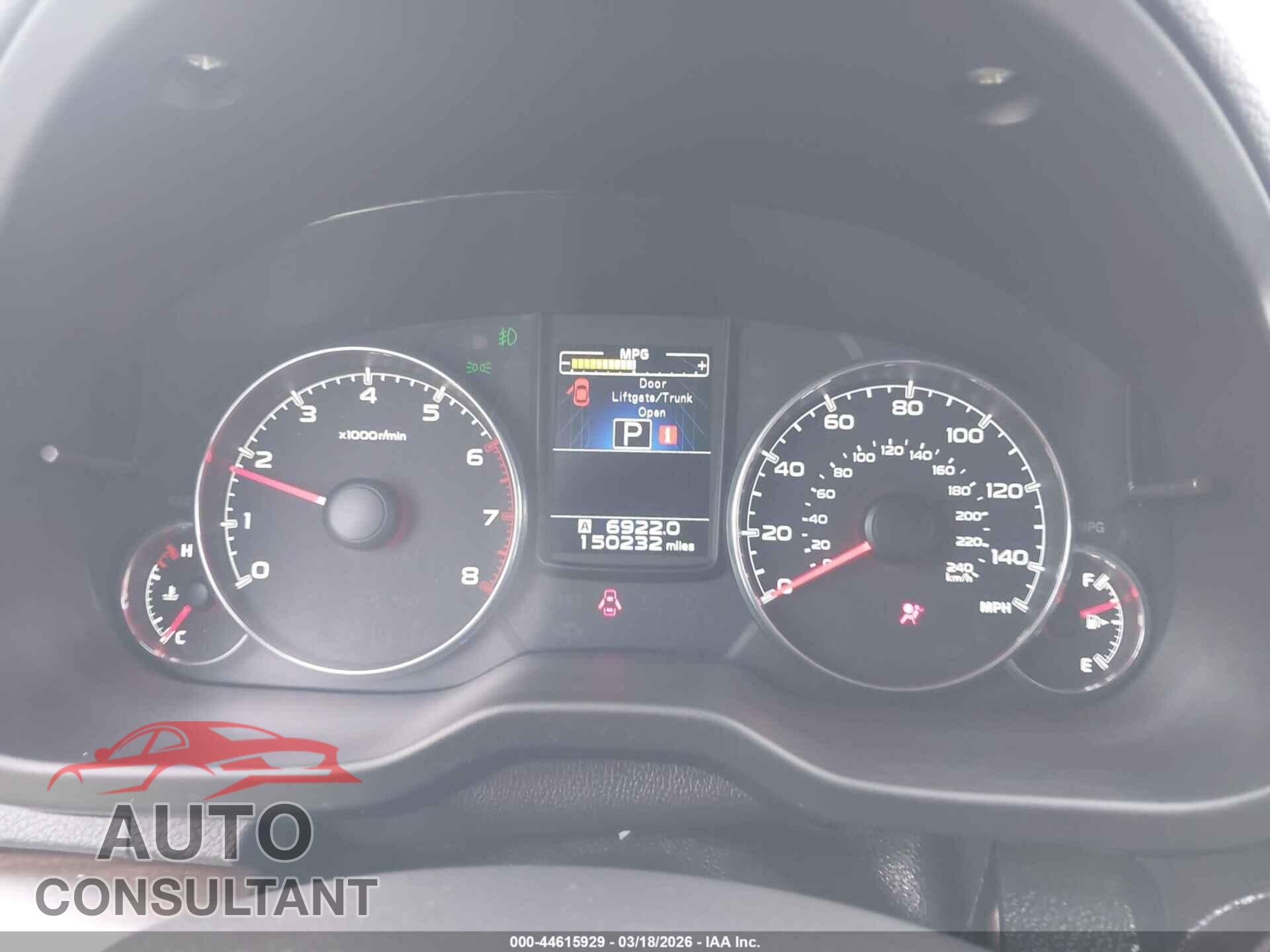 SUBARU OUTBACK 2013 - 4S4BRBSC2D3282188